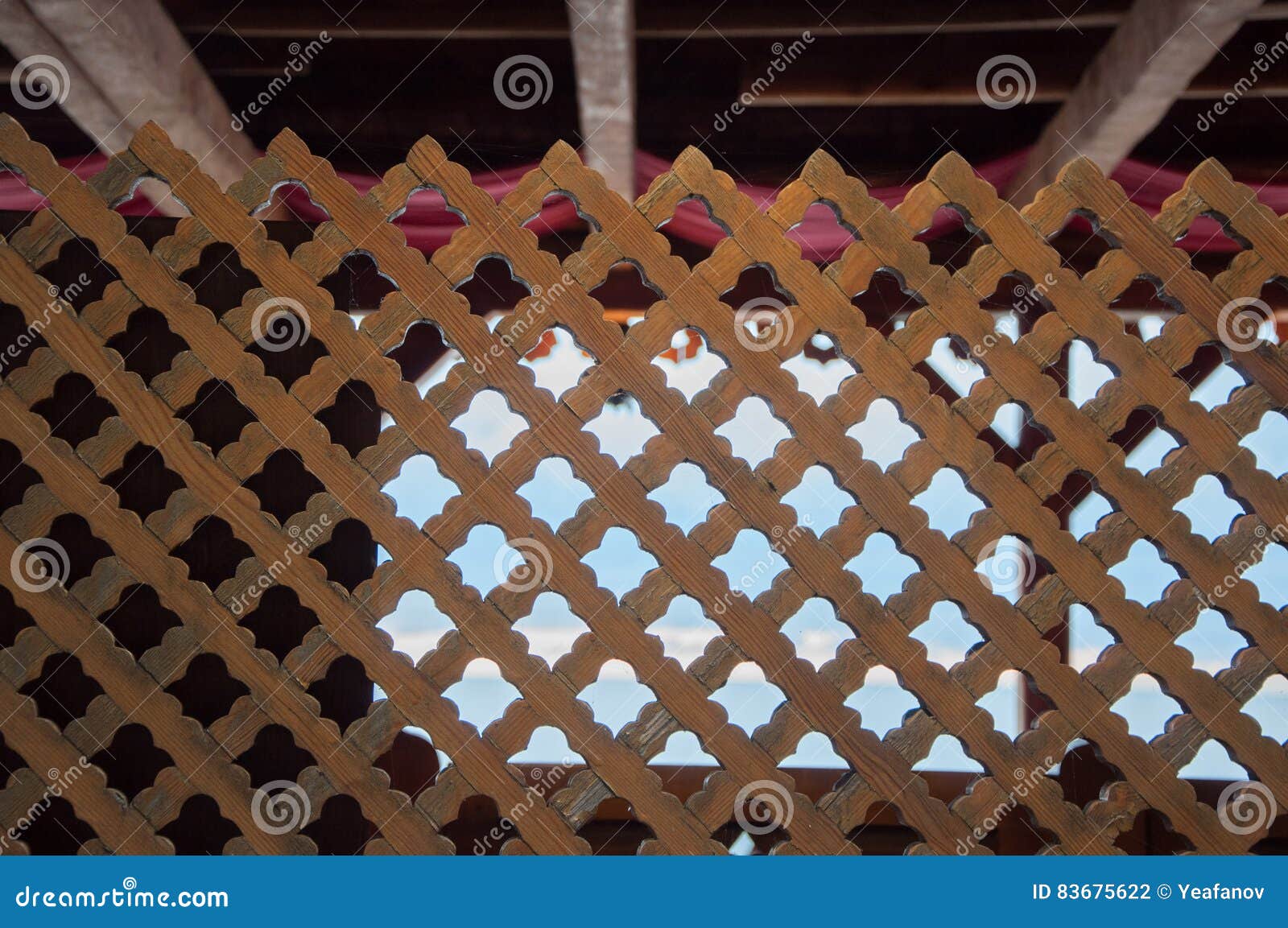 Vintage Texture of Fence in Arabic Style Stock Photo Image of
