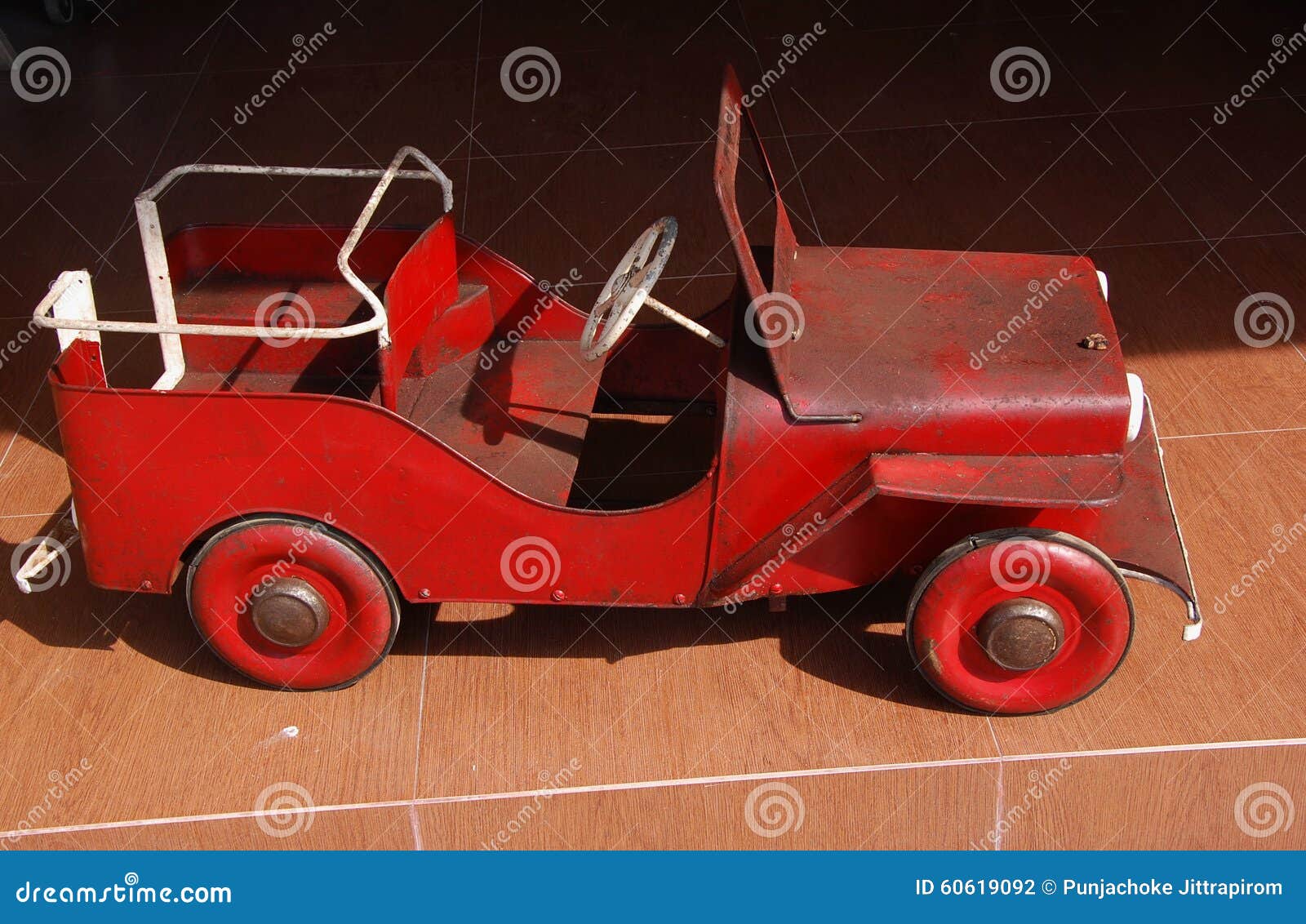 Vintage Toy. a Jeep in My Childhood. Stock Photo - Image of great