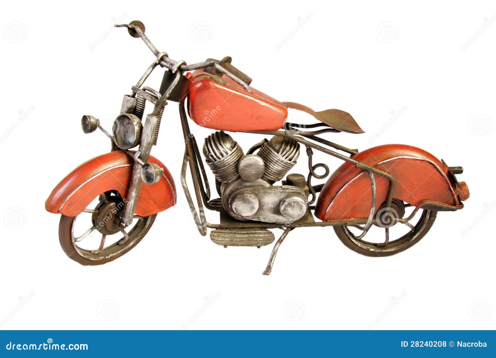 Vintage toy motorcycle stock photo. Image of vintage 28240208