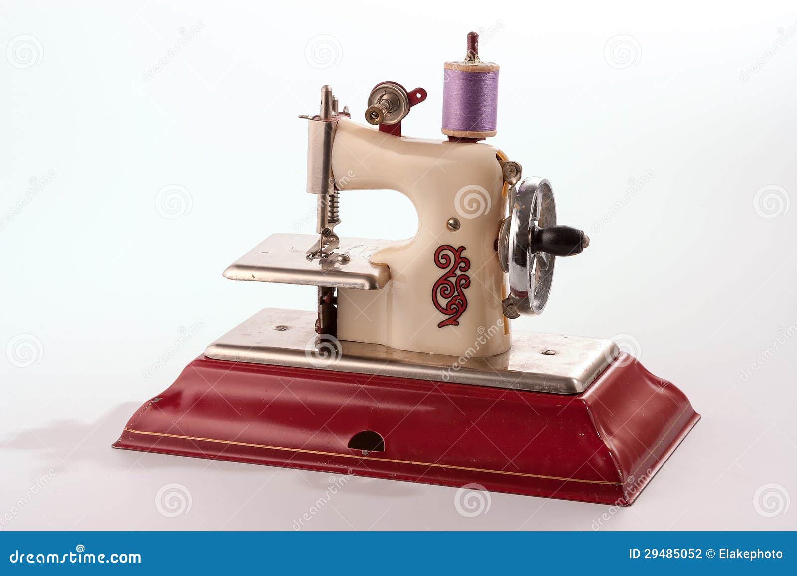 Vintage Toy Sewing Machine stock photo. Image of retro 29485052
