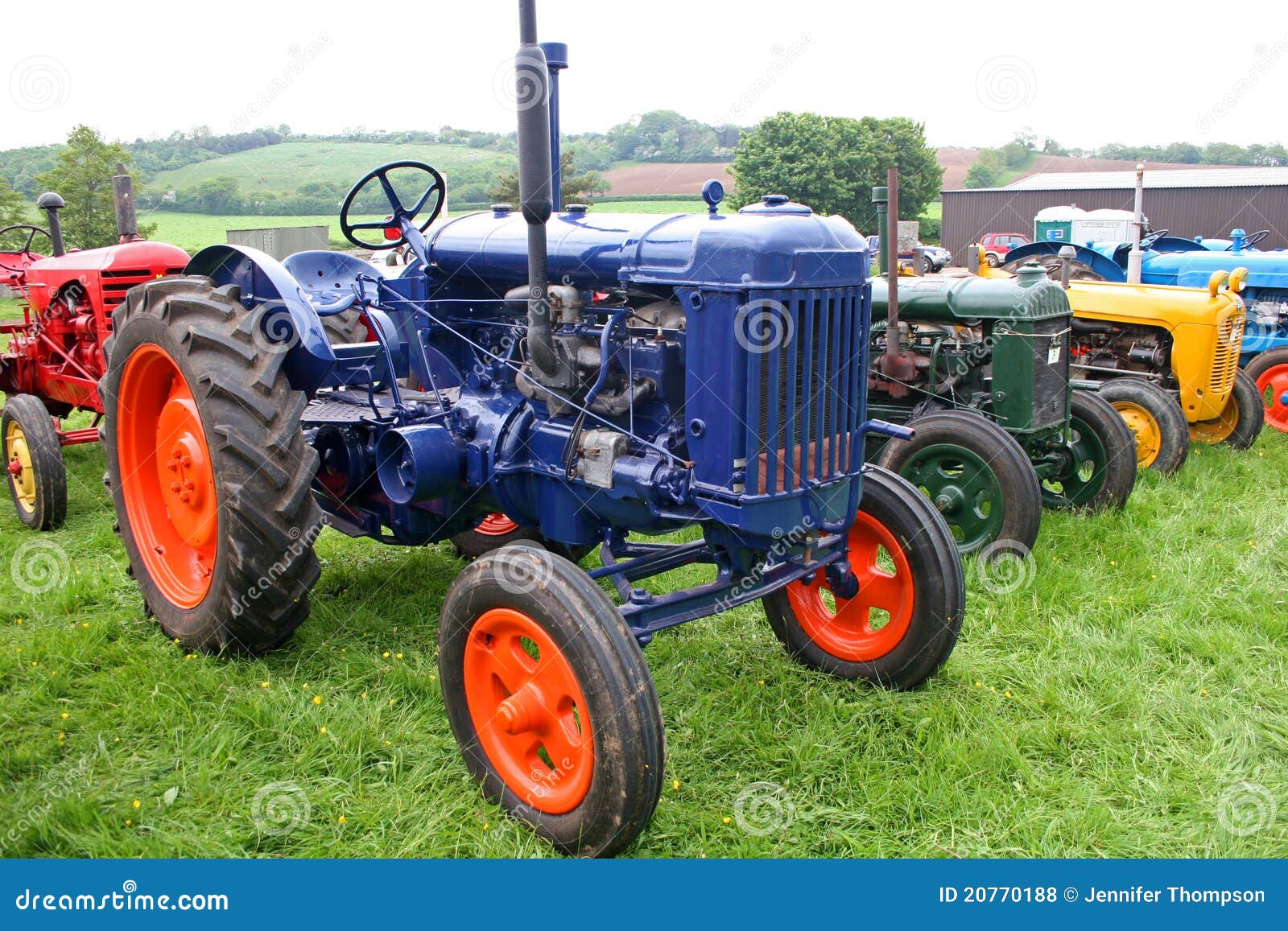 Vintage tractors stock photo. Image of machinery, england 20770188