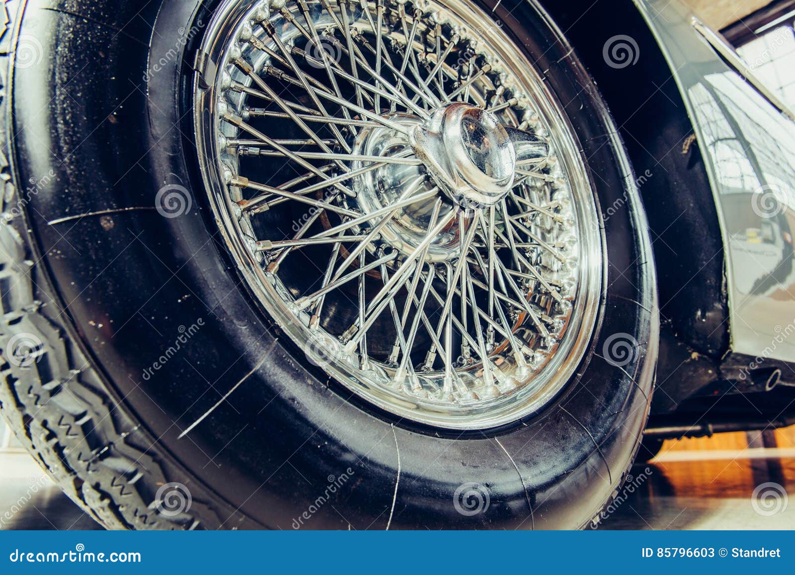 Vintage Transport Retro Car. Beautiful Exhibition Stock Image - Image
