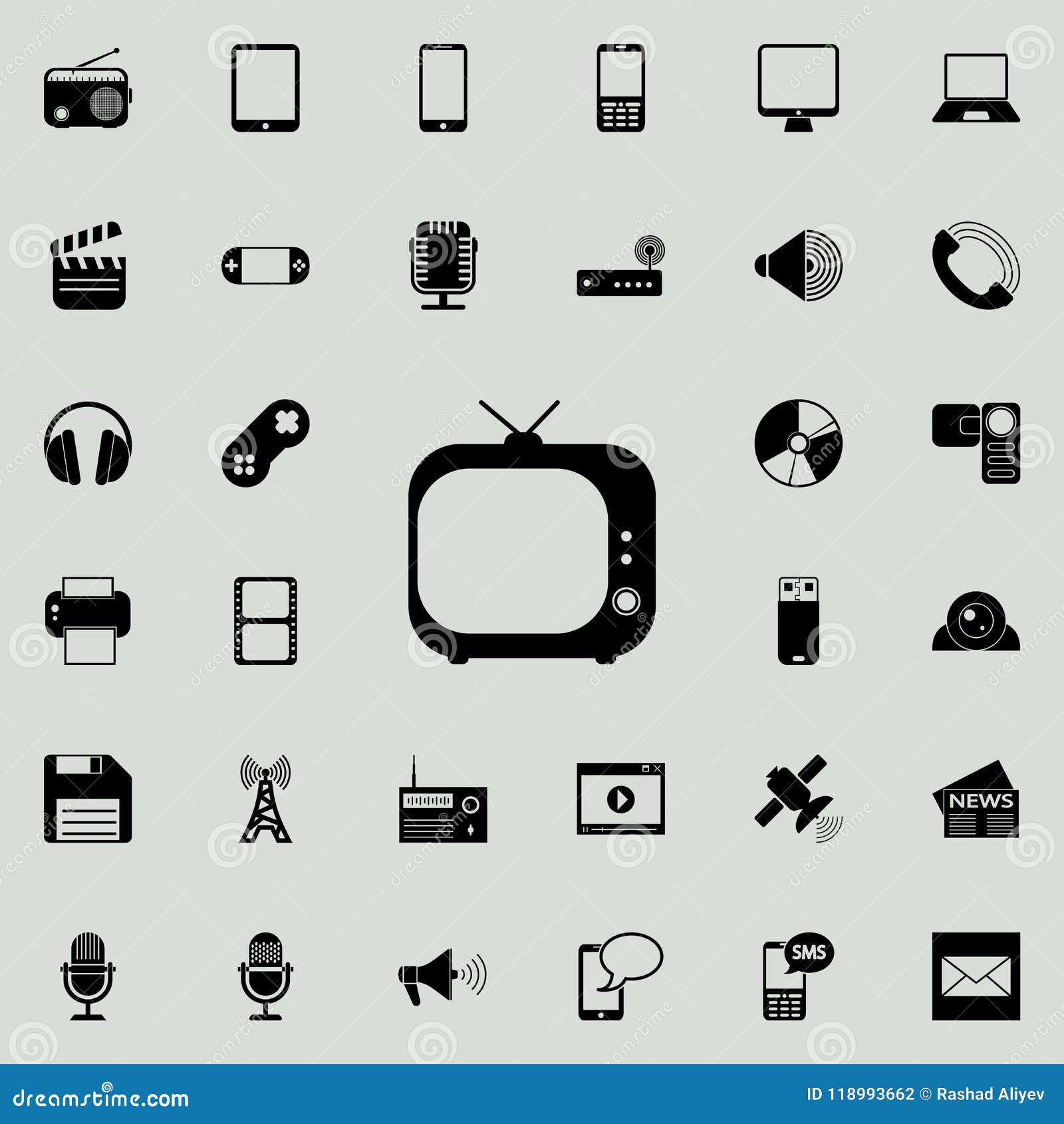 vintage tv icon. detailed set of minimalistic icons. premium graphic . one of the collection icons for websites, web ,