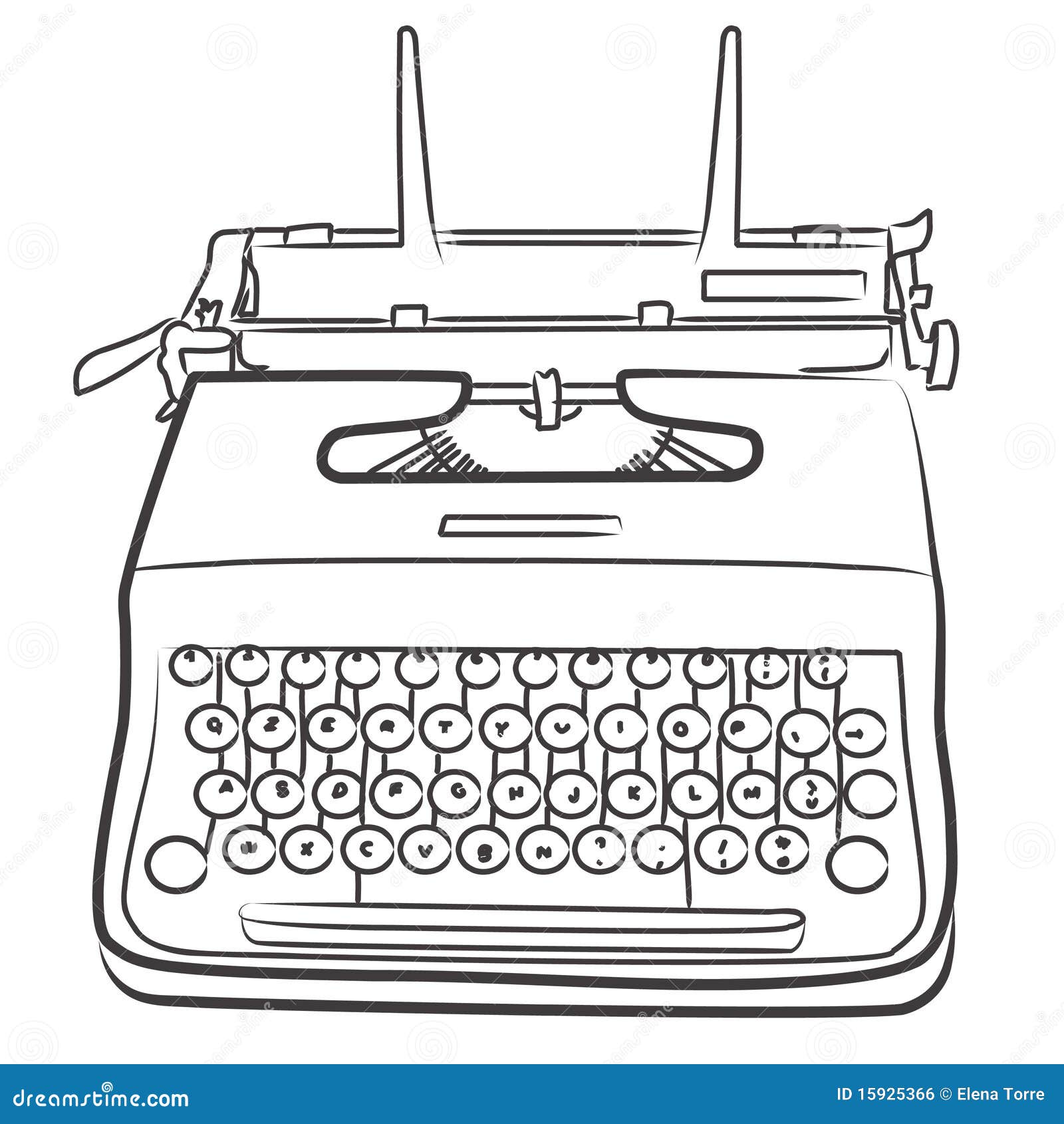 Download Vintage Typewriter - Bn Royalty Free Stock Image - Image ...