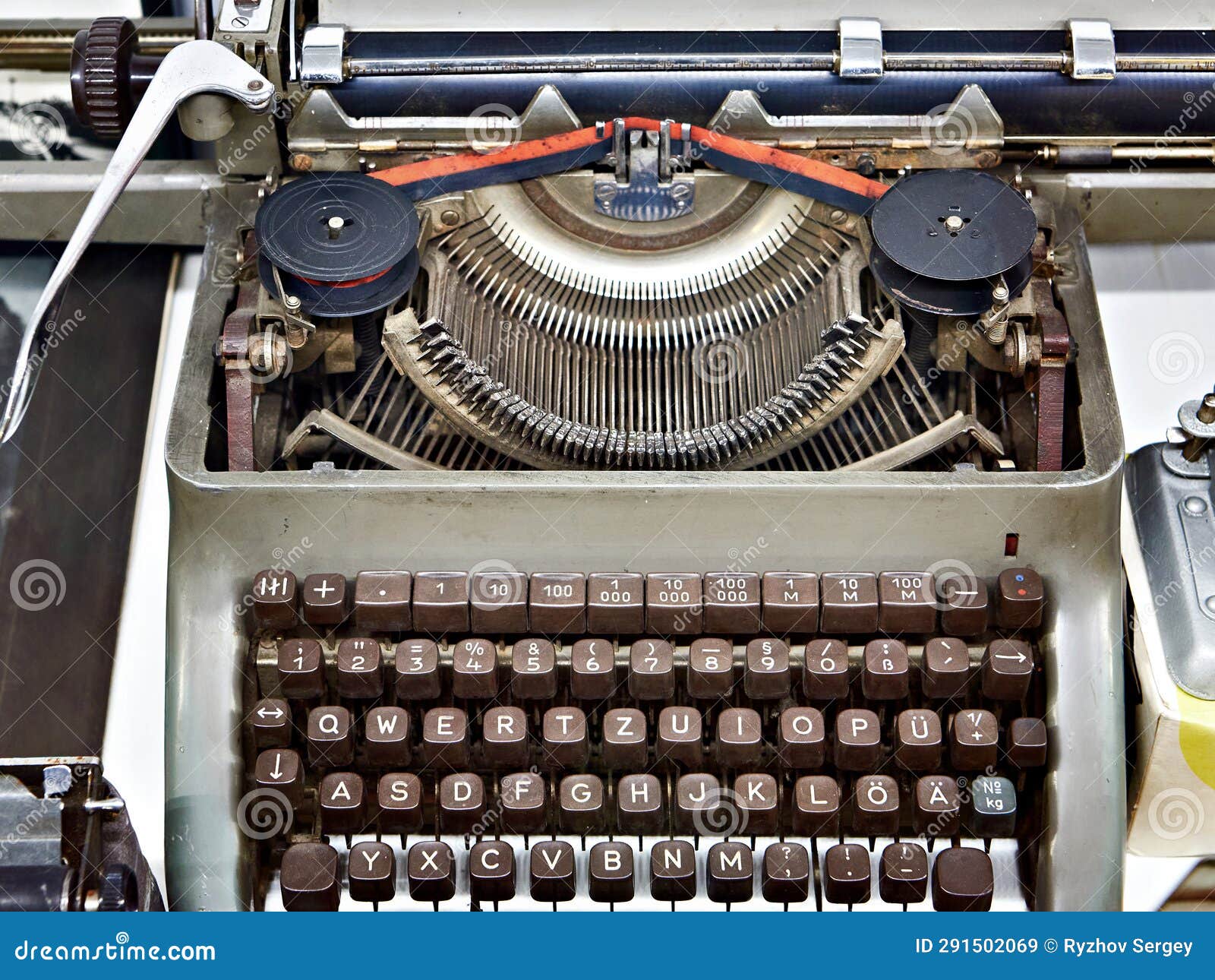 Vintage typewriter stock image. Image of concept, typewriter 291502069