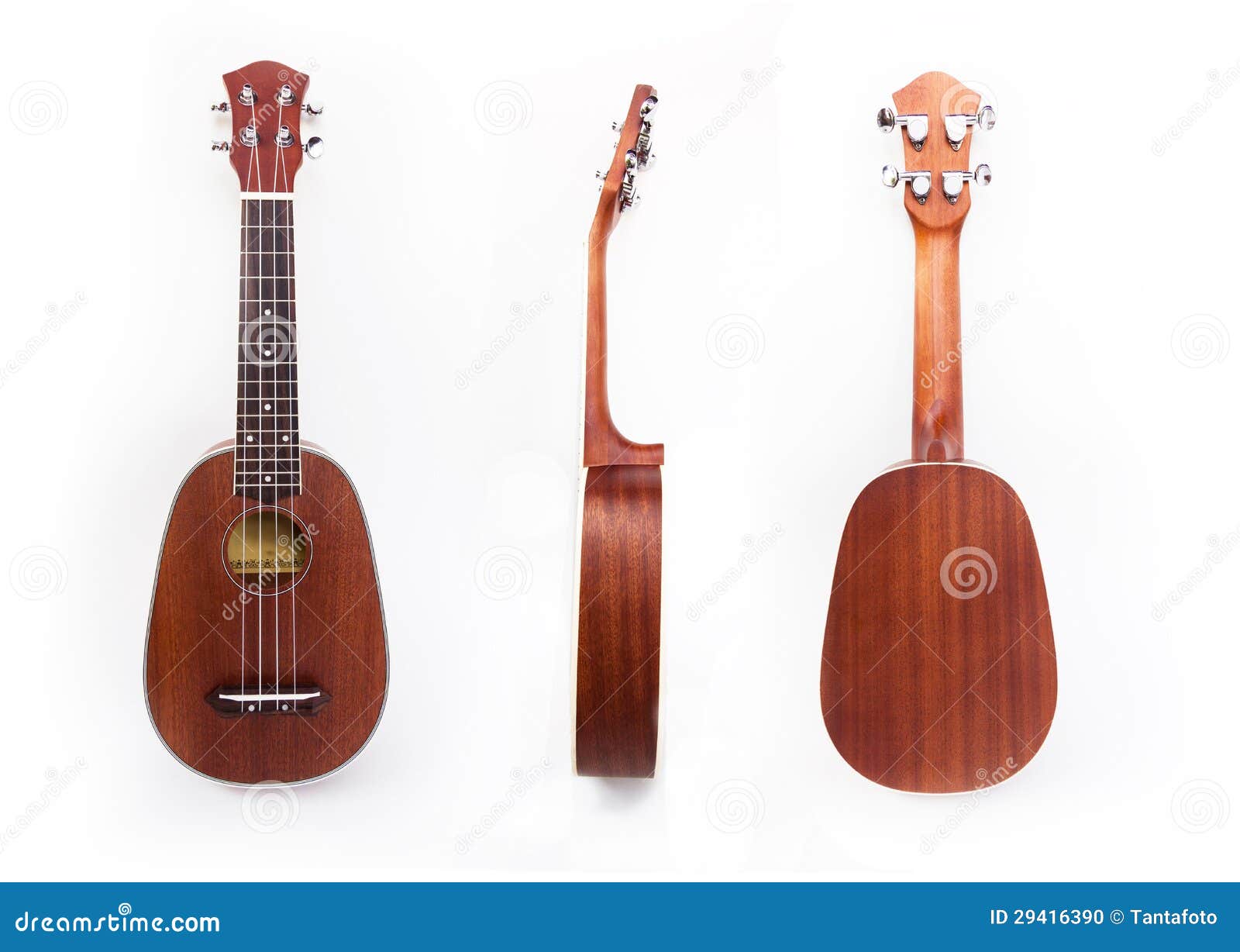 Vintage Ukulele on White Isolated. Stock Photo Image of guitar, audio