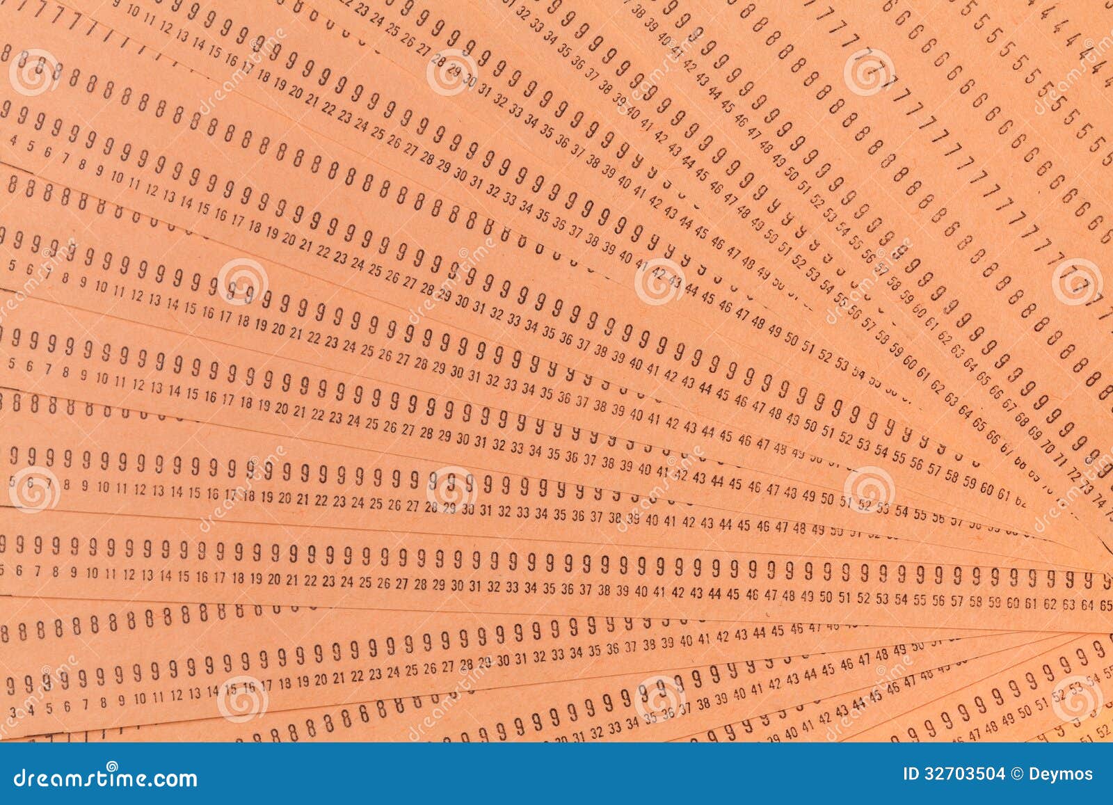 vintage unused computer punch cards