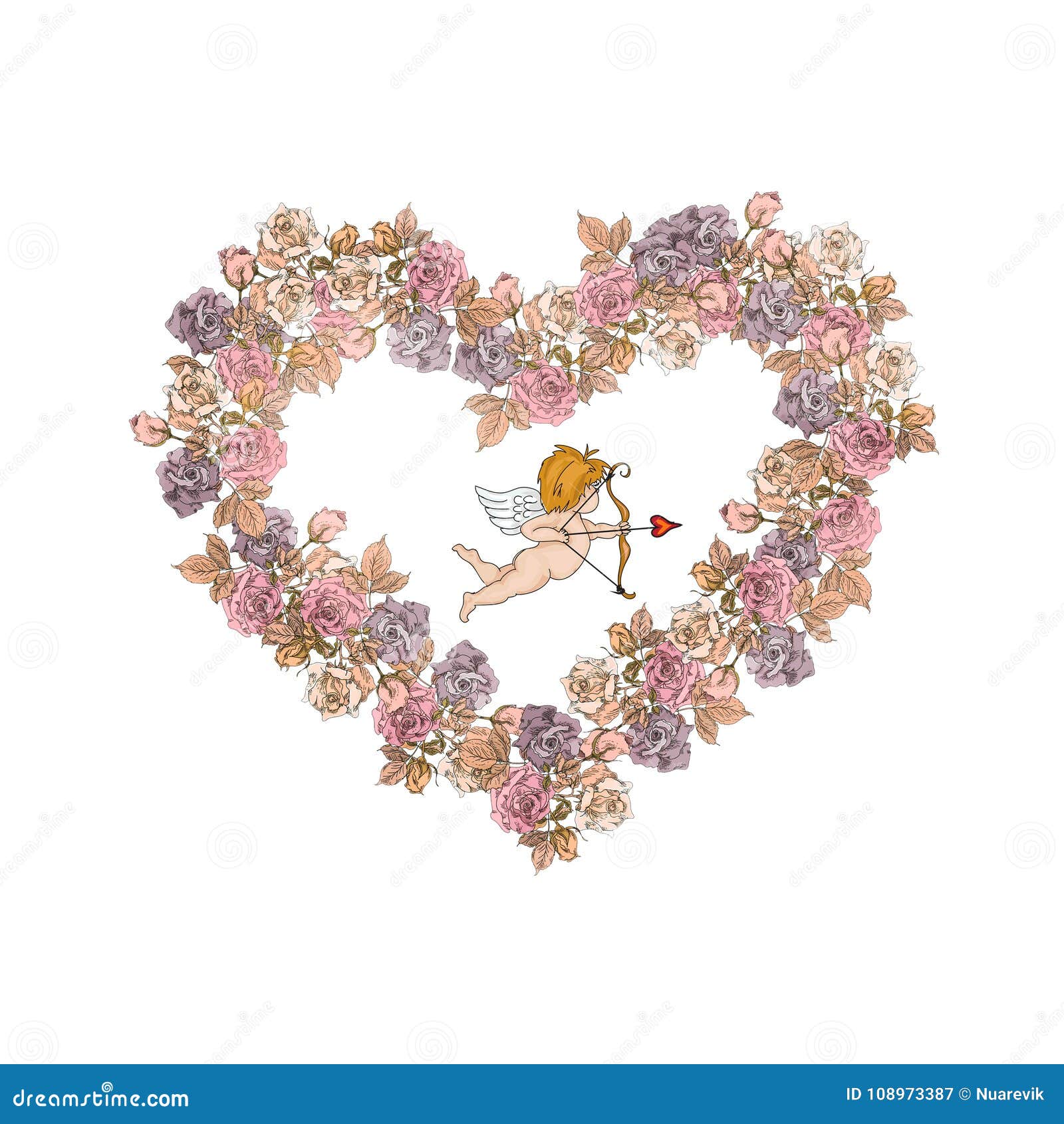 vintage valentine cupids