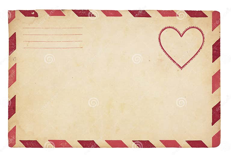 Vintage Valentine Envelope stock image. Image of romance - 22668703