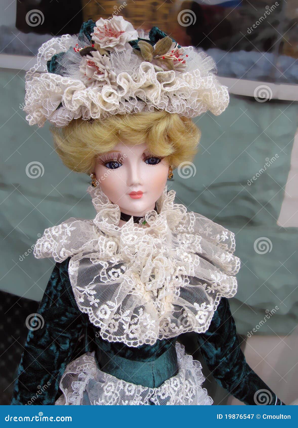 Vintage Victorian Porcelain Doll Royalty Free Stock Photography Image
