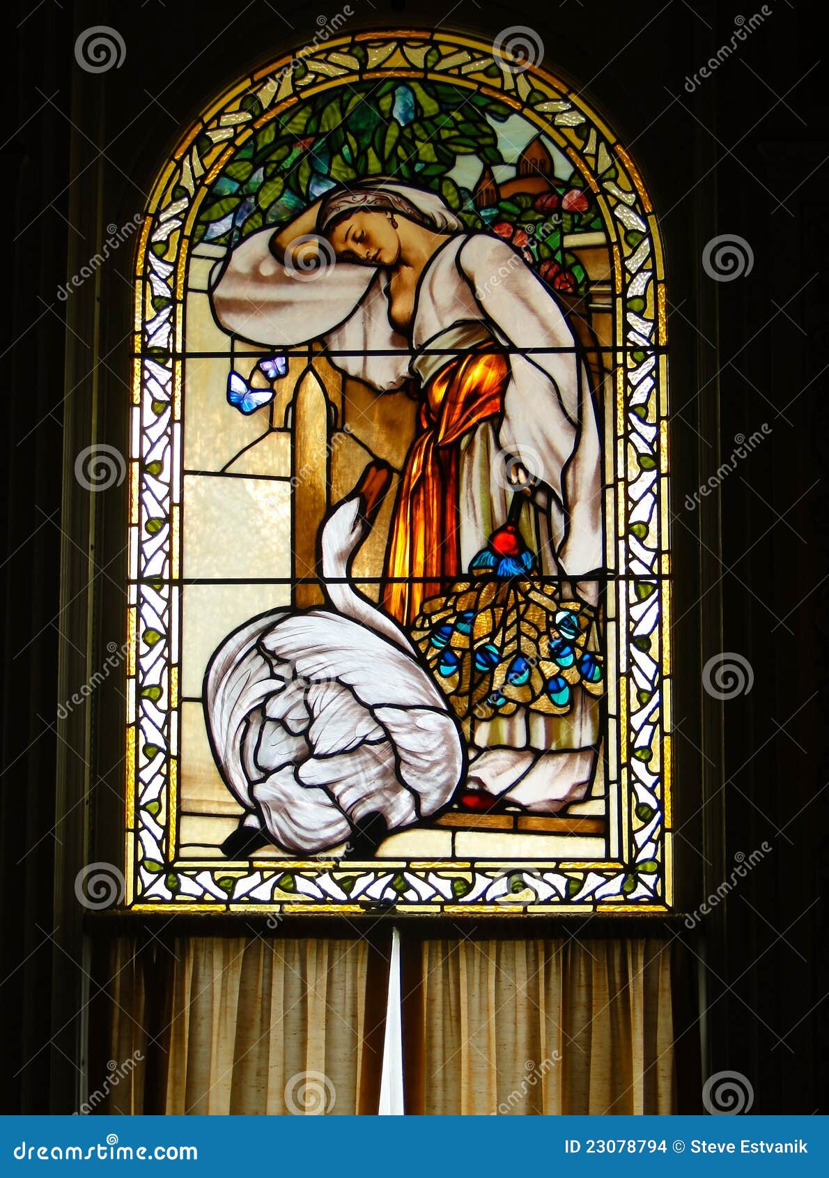 Vintage Victorian Stained Glass Stock Photo Image of canada, columbia