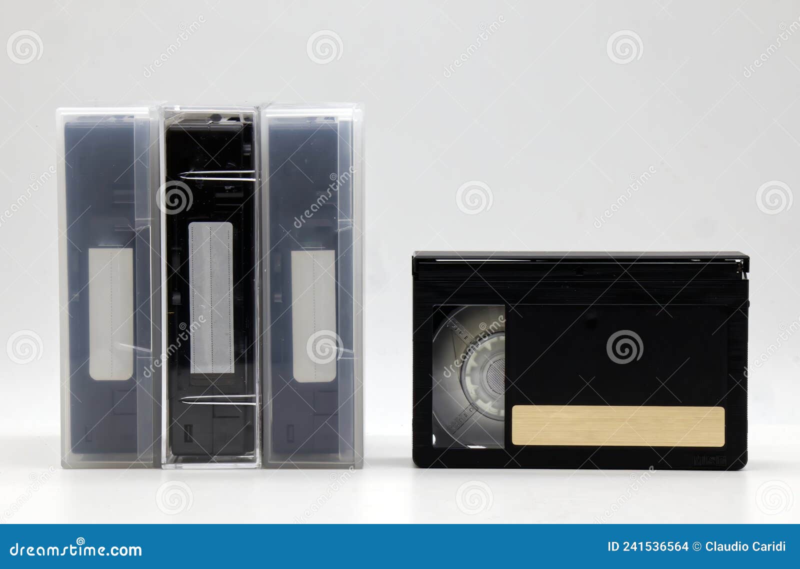 Vintage Video Cassette Adaptor SVHS with Compact Cassette Tape