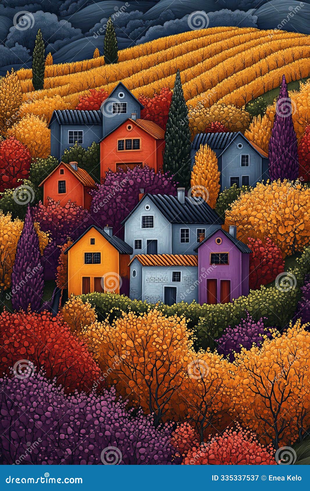 vintage vineyard hills