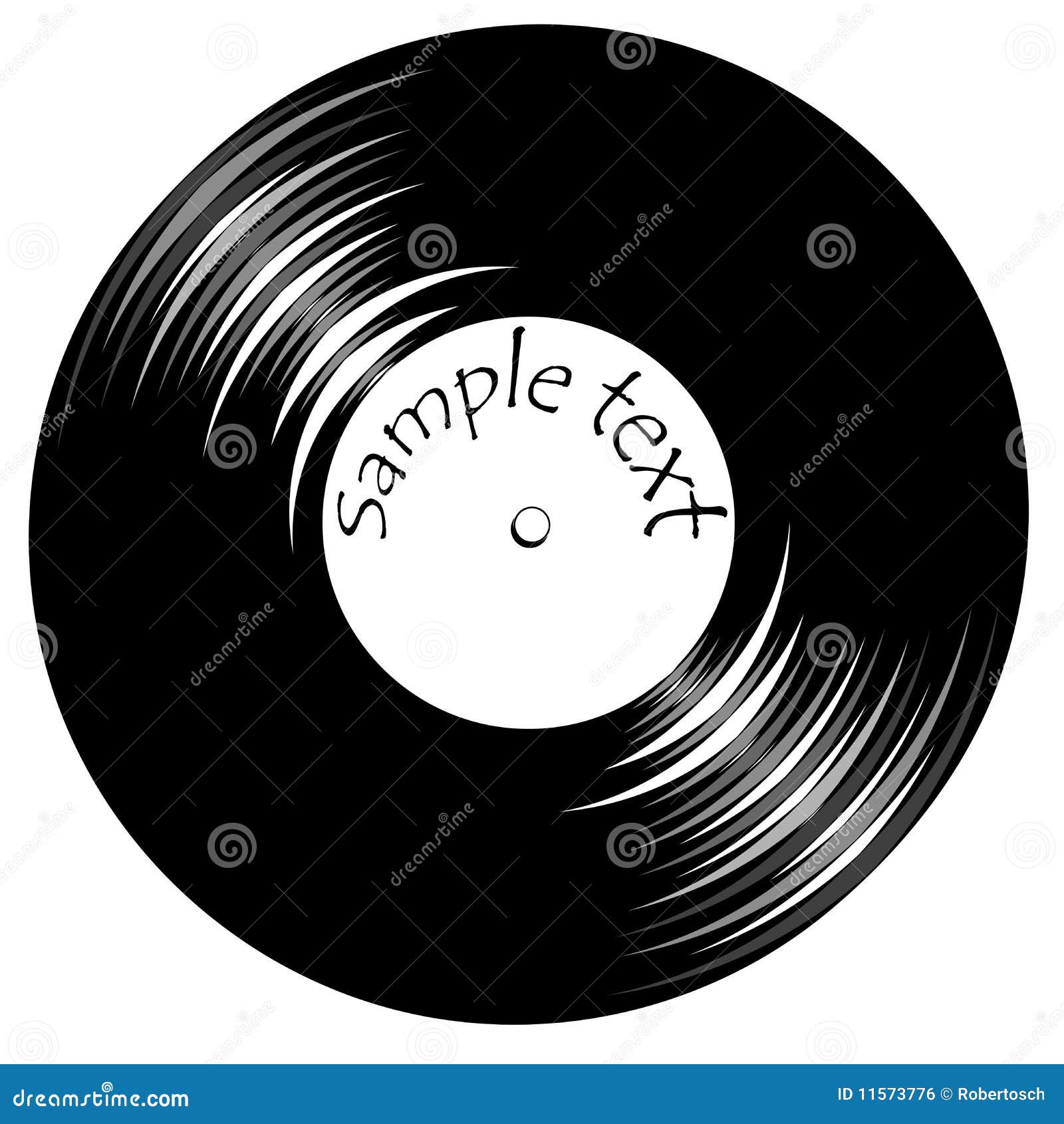 Download Vintage Vinyl Record With Space For Text Stock Vector ...