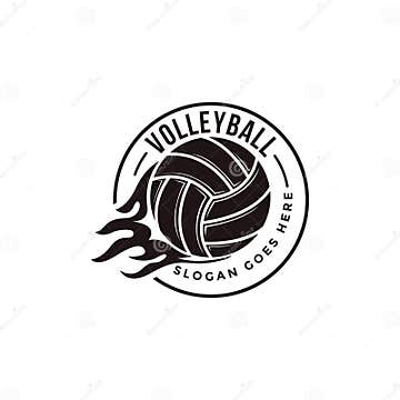 Vintage Volley Club, Tournament, Volleyball Logo Icon Vector Stock ...