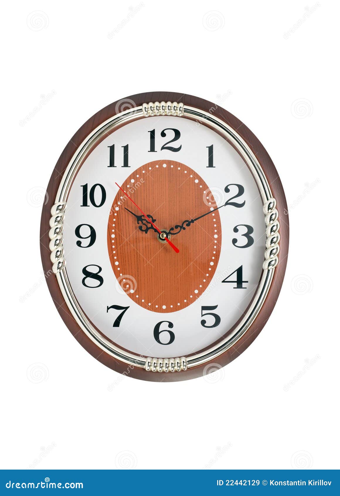 Vintage Wall Clock stock image. Image of dial, white 22442129