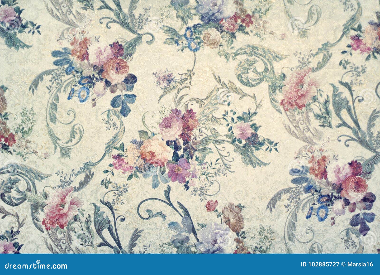 vintage floral wallpaper