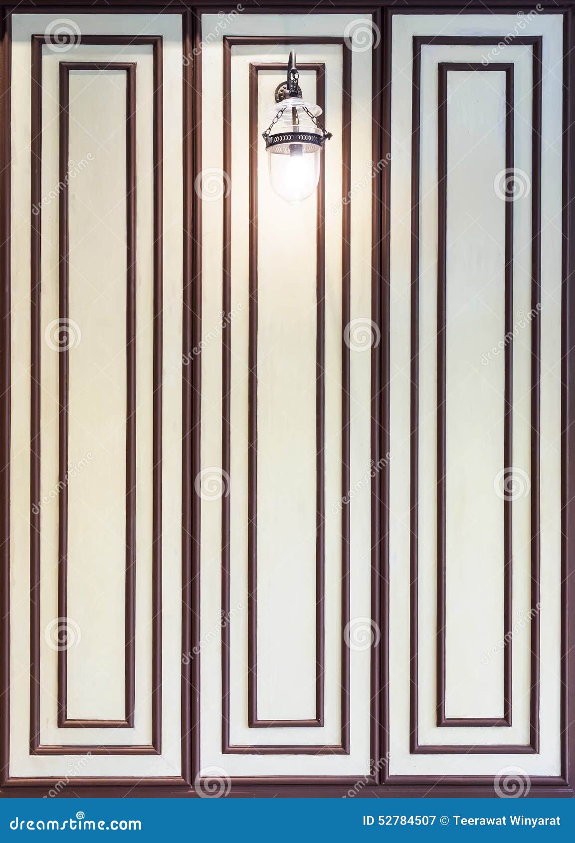 Vintage Wallpaper Frame Background with Lighting Stock Image Image of