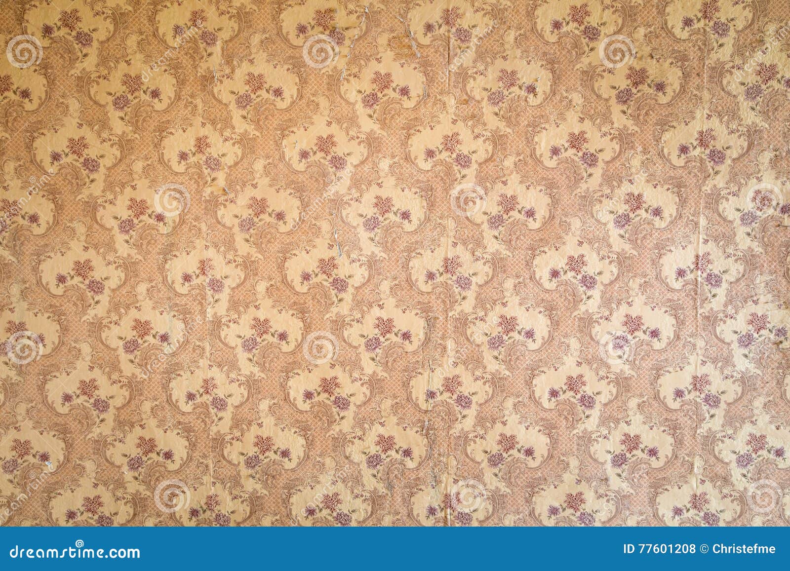 Vintage Wallpaper in the Room Stock Photo Image of background