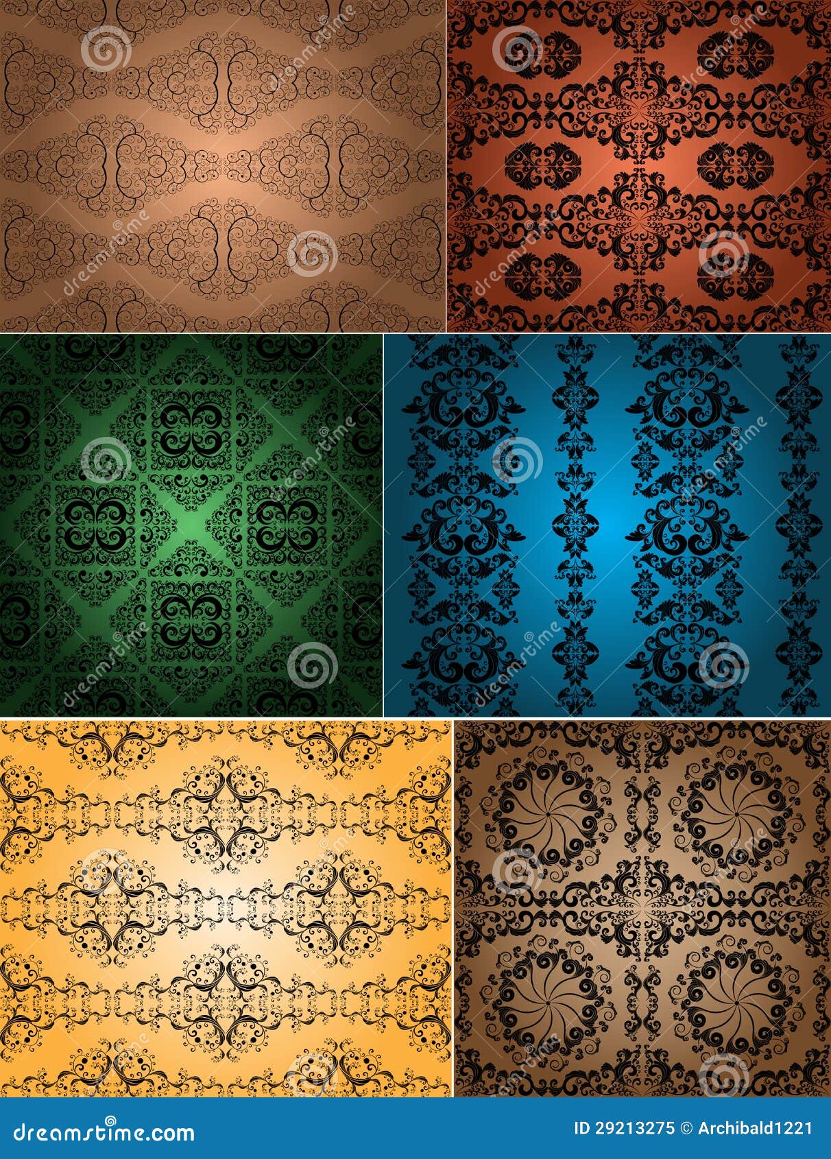 Vintage wallpapers stock vector. Illustration of wallpaper 29213275