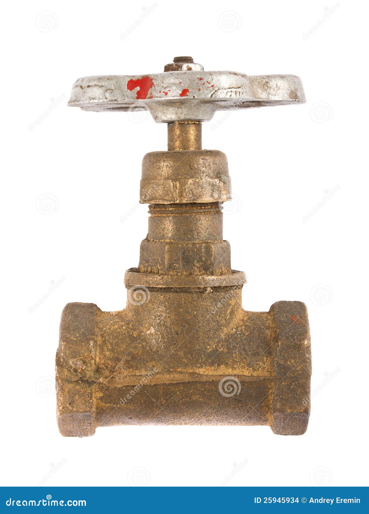 Vintage water valve stock photo. Image of pipe, metal 25945934