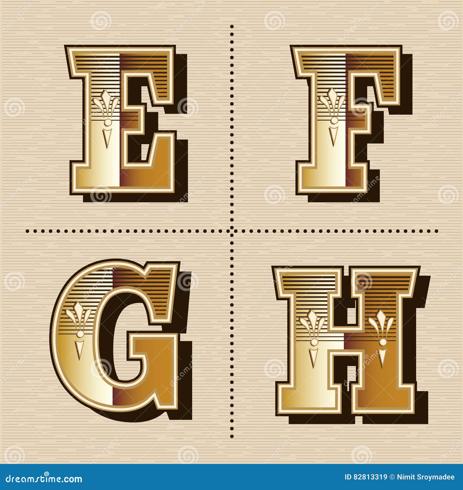 Download Vintage Western Alphabet Letters Font Design Vector Illustration Stock Vector - Illustration of ...