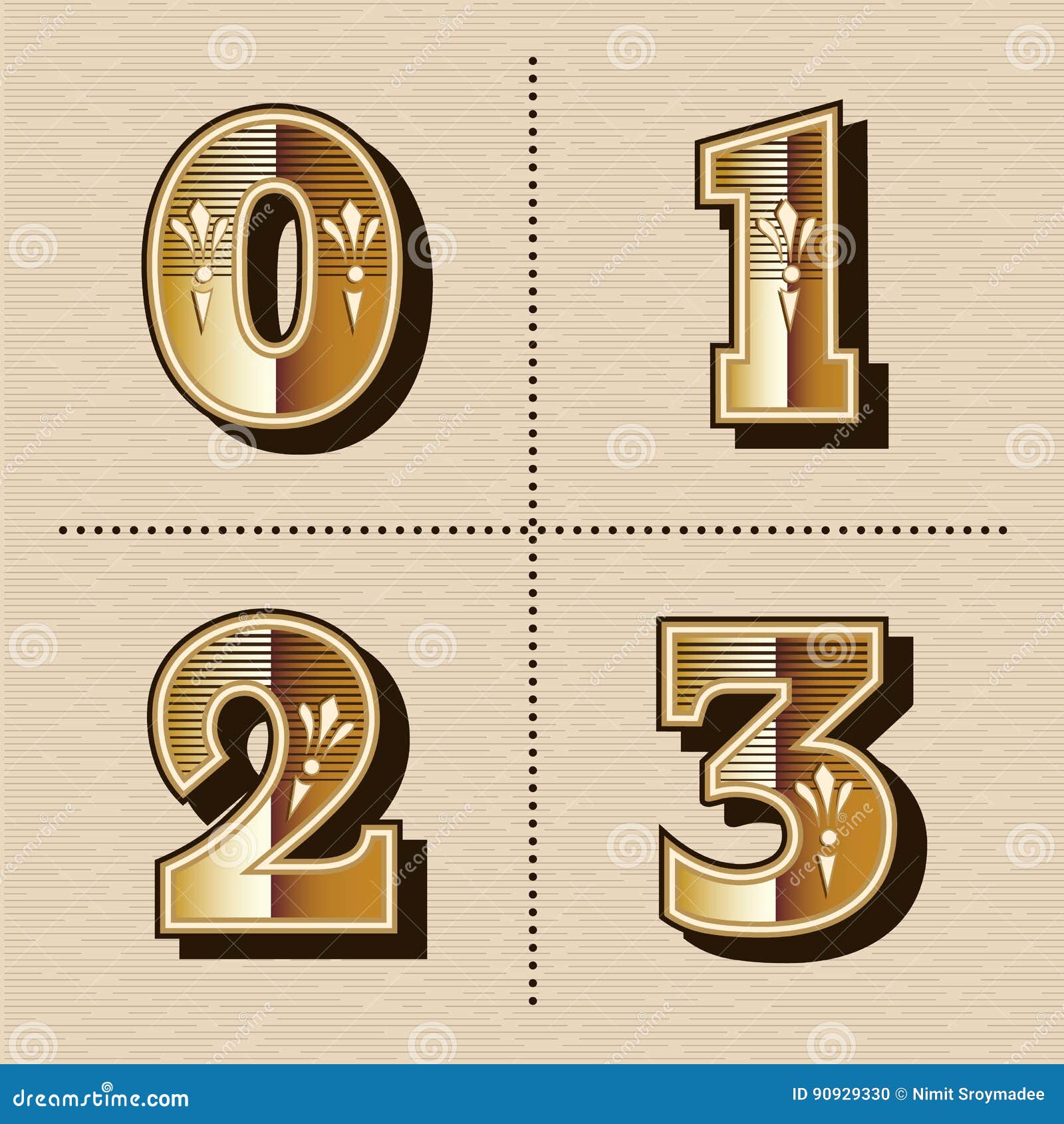 Download Vintage Western Numbers Alphabet Letters Font Design Vector Stock Vector - Illustration of lines ...