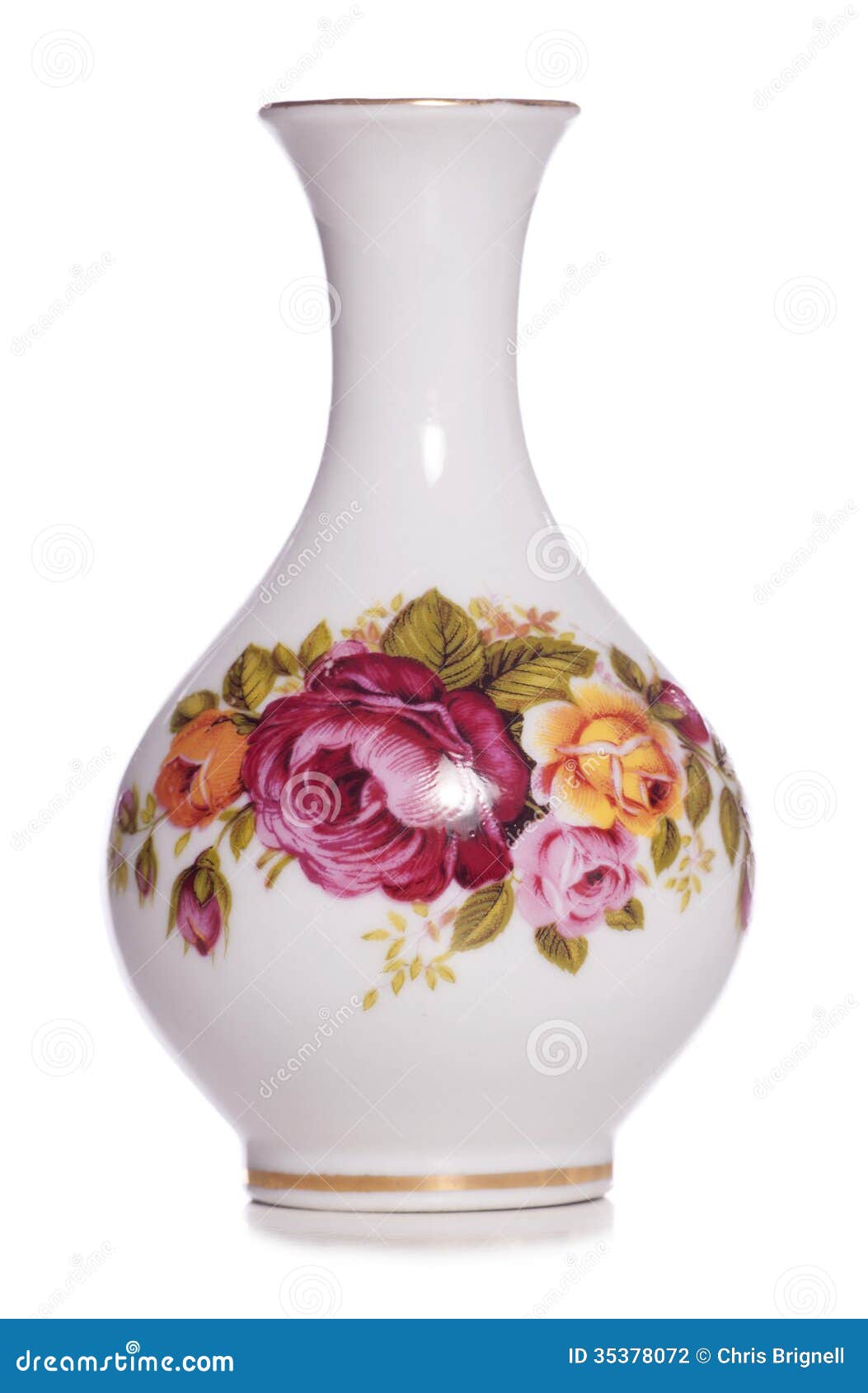 Vintage white floral vase stock photo. Image of cutout 35378072