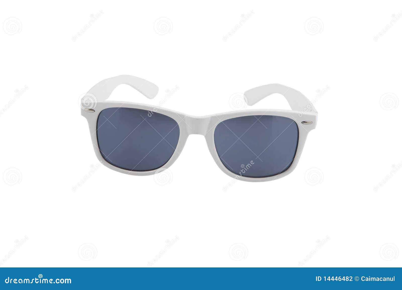 Vintage White Sunglasses, Ultraviolet Protection Stock Photo Image of