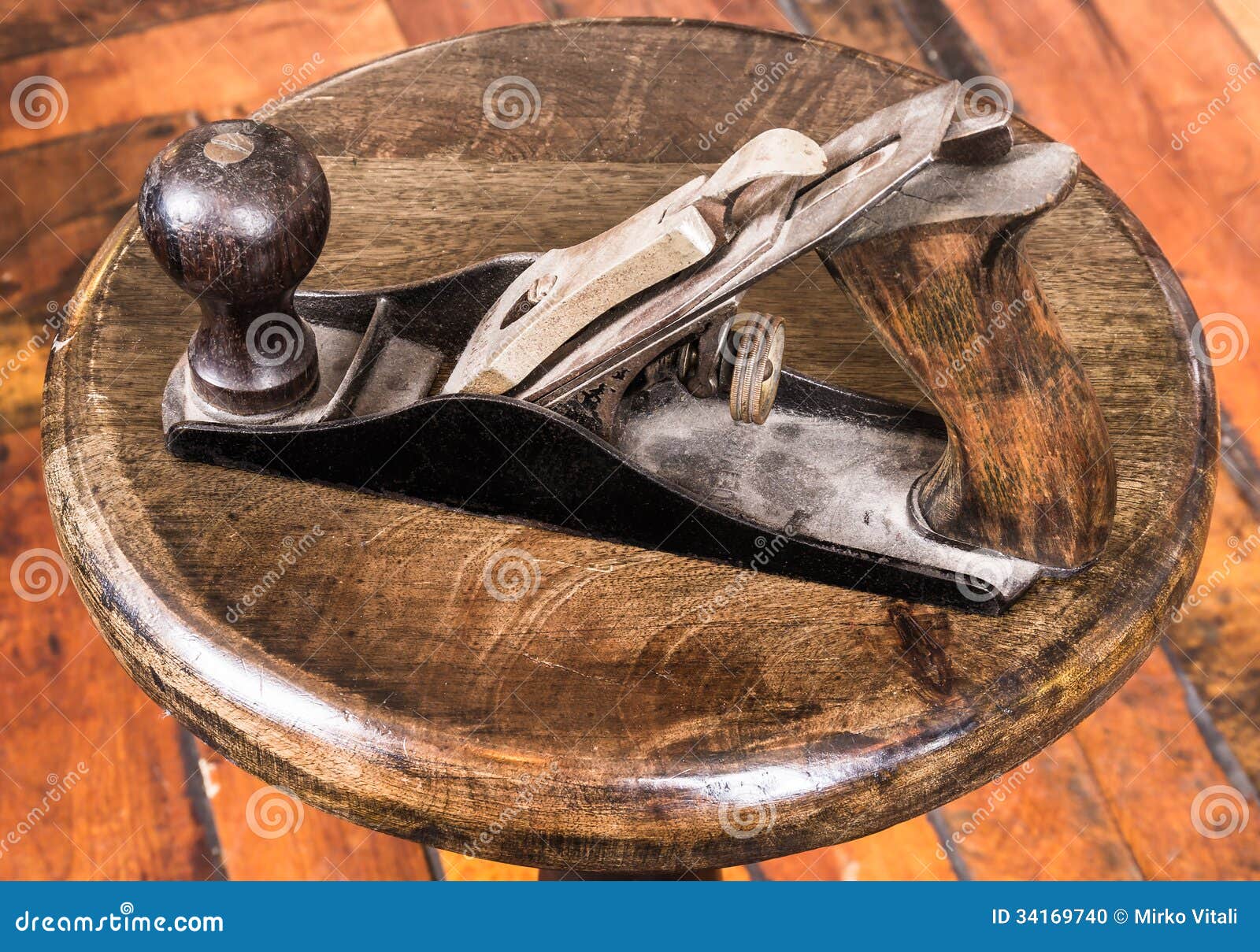 Vintage wood Planer stock photo. Image of equipment, craft 34169740