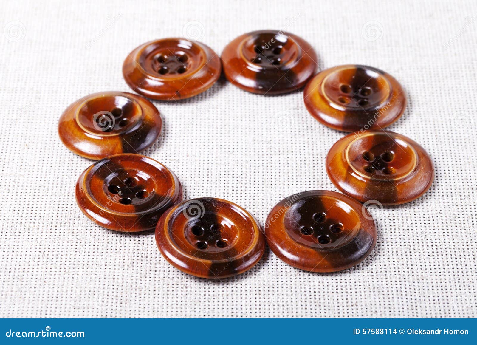 Vintage Wooden Buttons Background Stock Photo - Image of seamstress