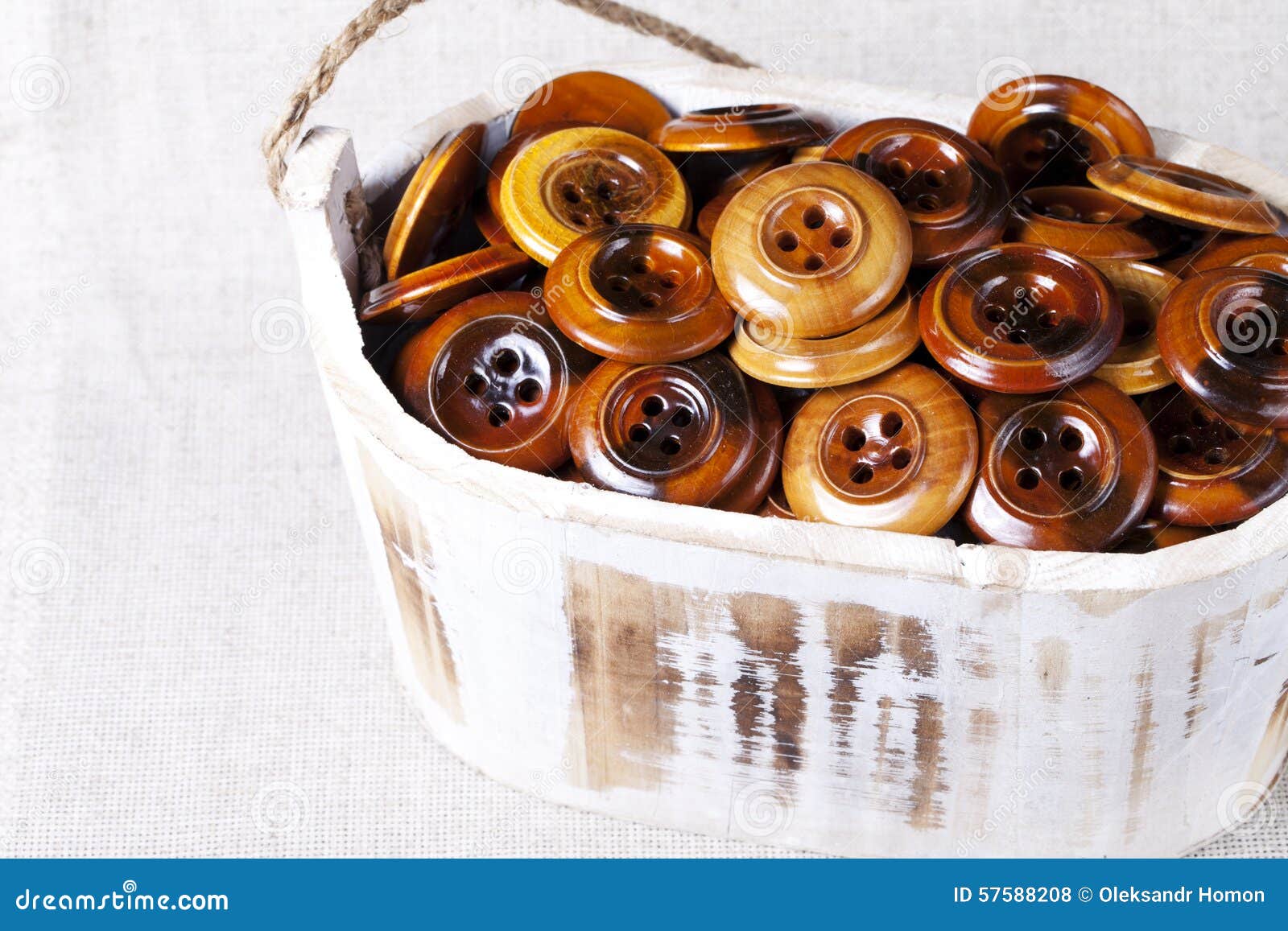 Vintage Wooden Buttons Background Stock Photo - Image of button, retro