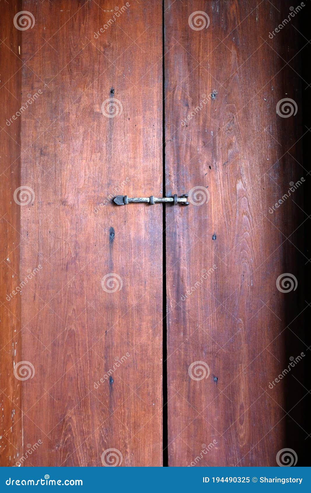 Vintage wooden door stock image. Image of vintage, detail 194490325