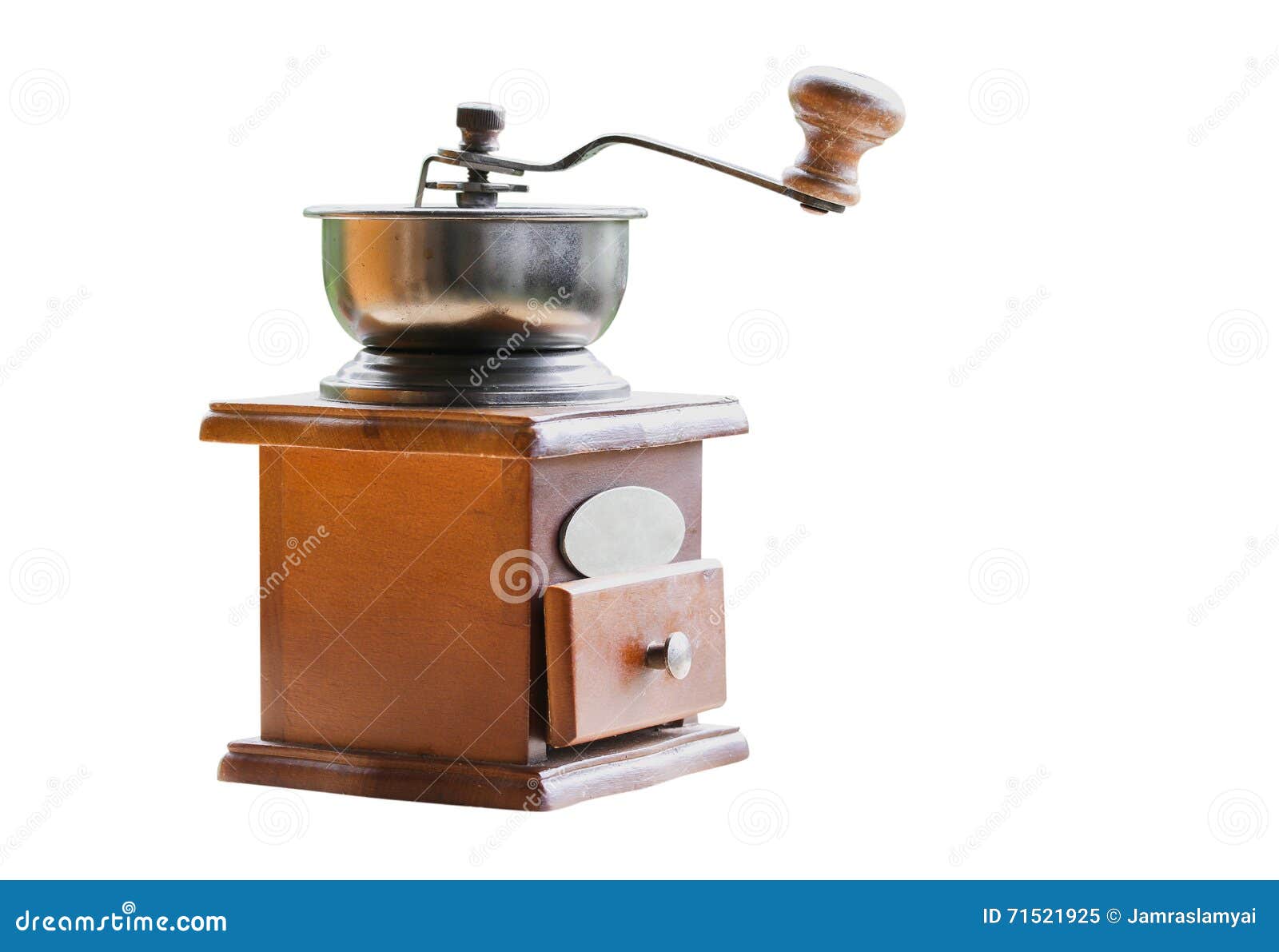 Vintage Wooden Hand Coffee Grinder Stock Image Image of traditional