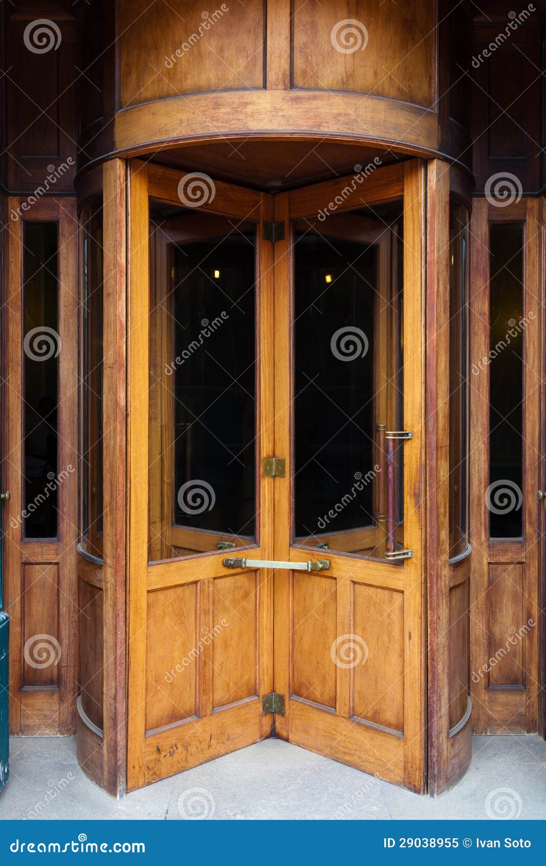 Vintage Wooden Revolving Door Royalty Free Stock Photo 
