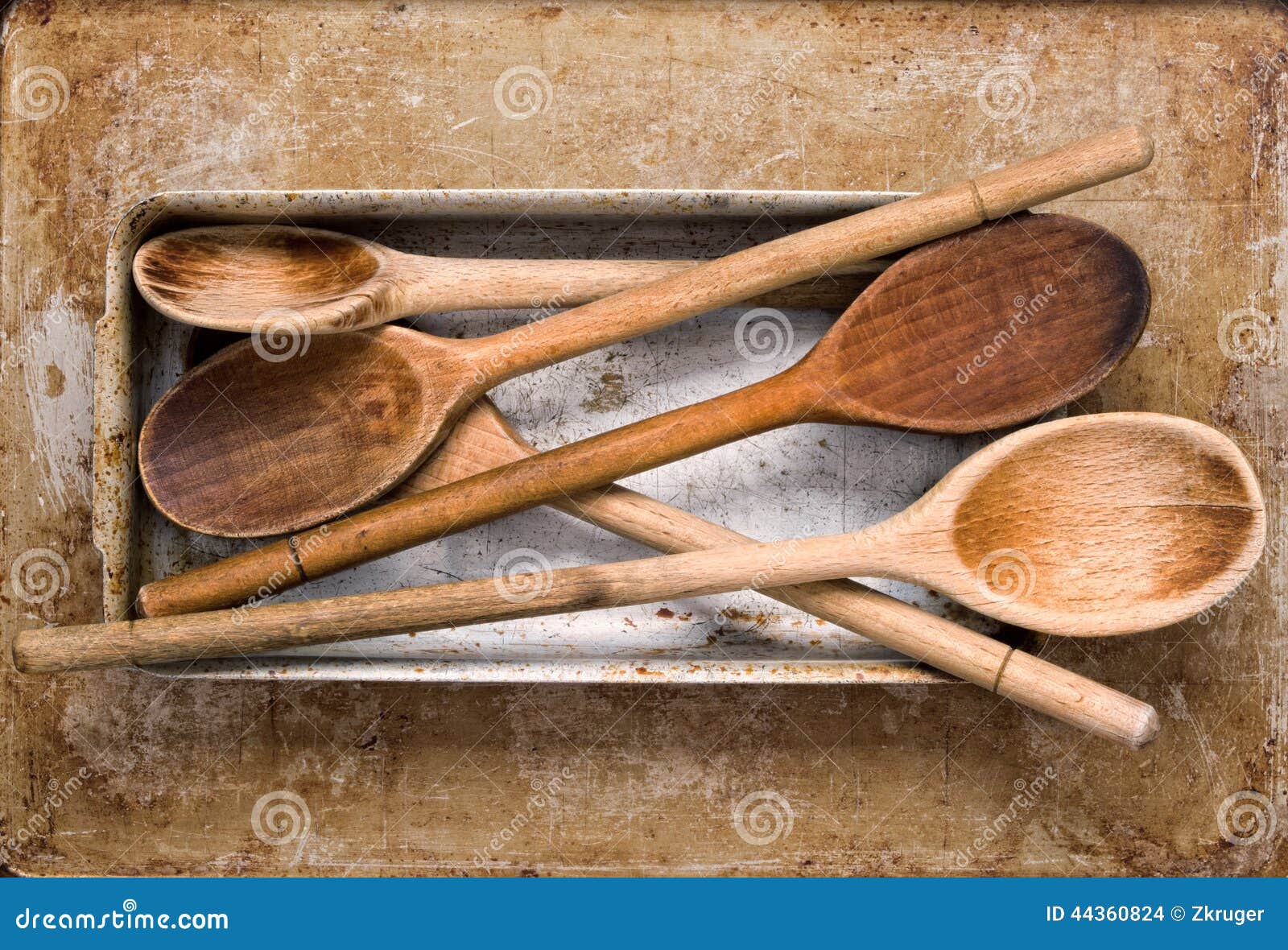 Vintage wooden spatula stock photo. Image of spoons, tools 44360824