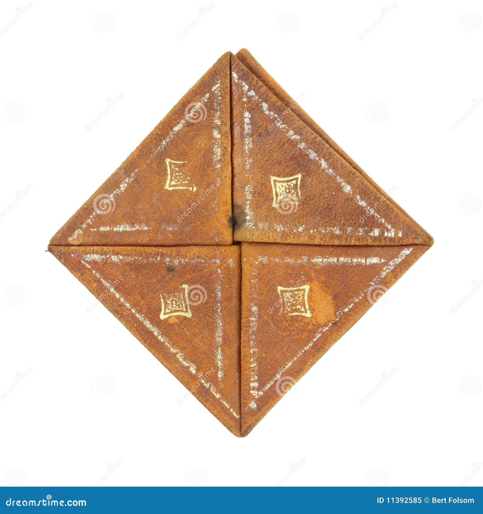 Vintage Worn Leather Change Purse Stock Image Image of white, change