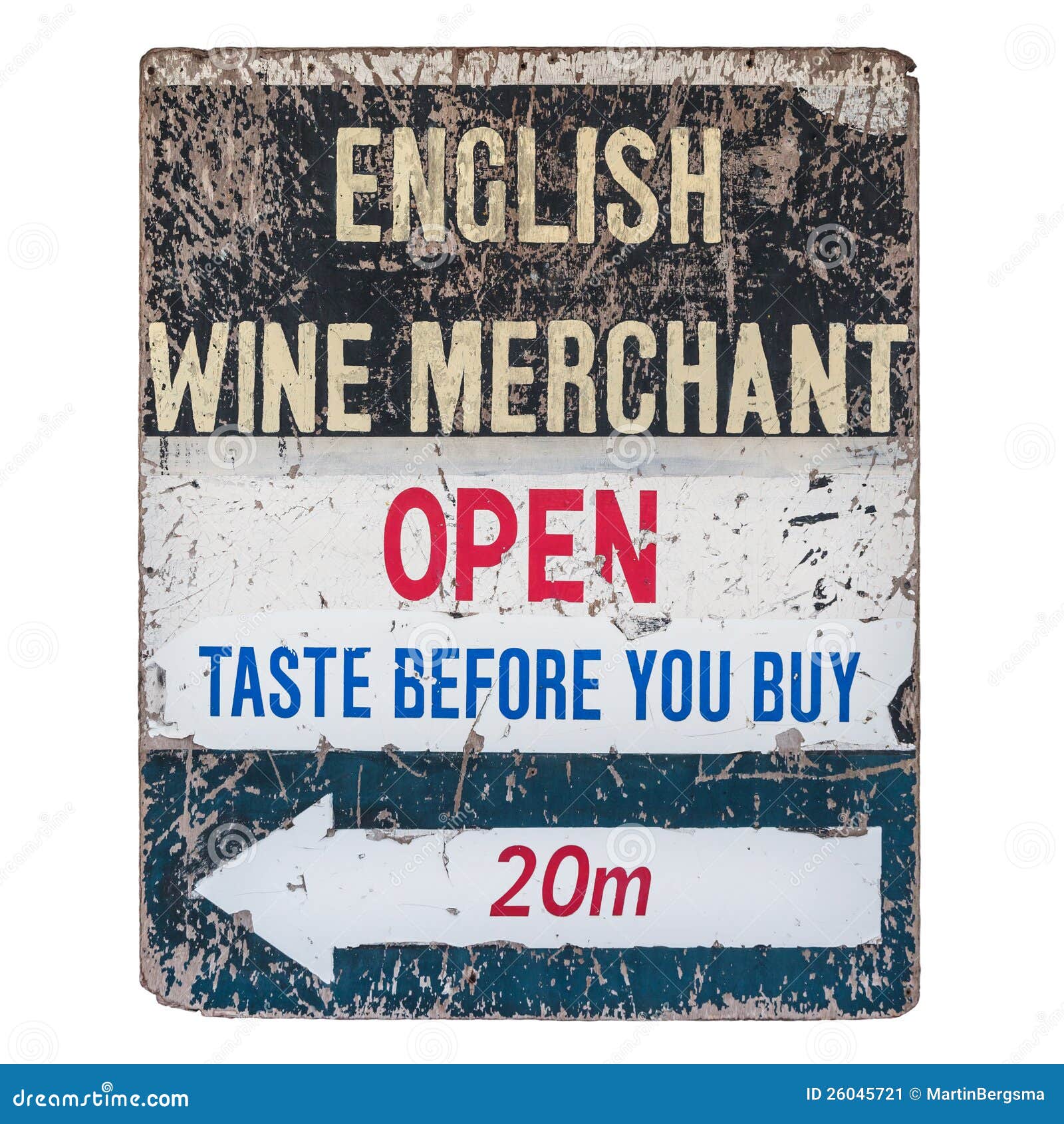 Vintage Worn Wine Merchant Sign Stock Image Image of tourism, open 26045721