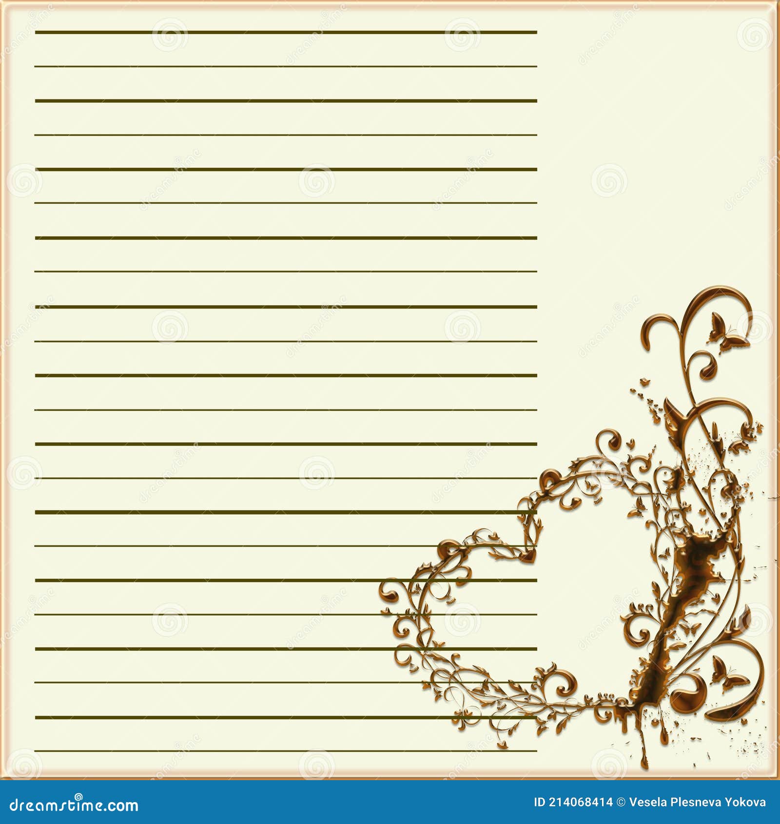 Vintage Writing Paper for Letters Stock Vector - Illustration of