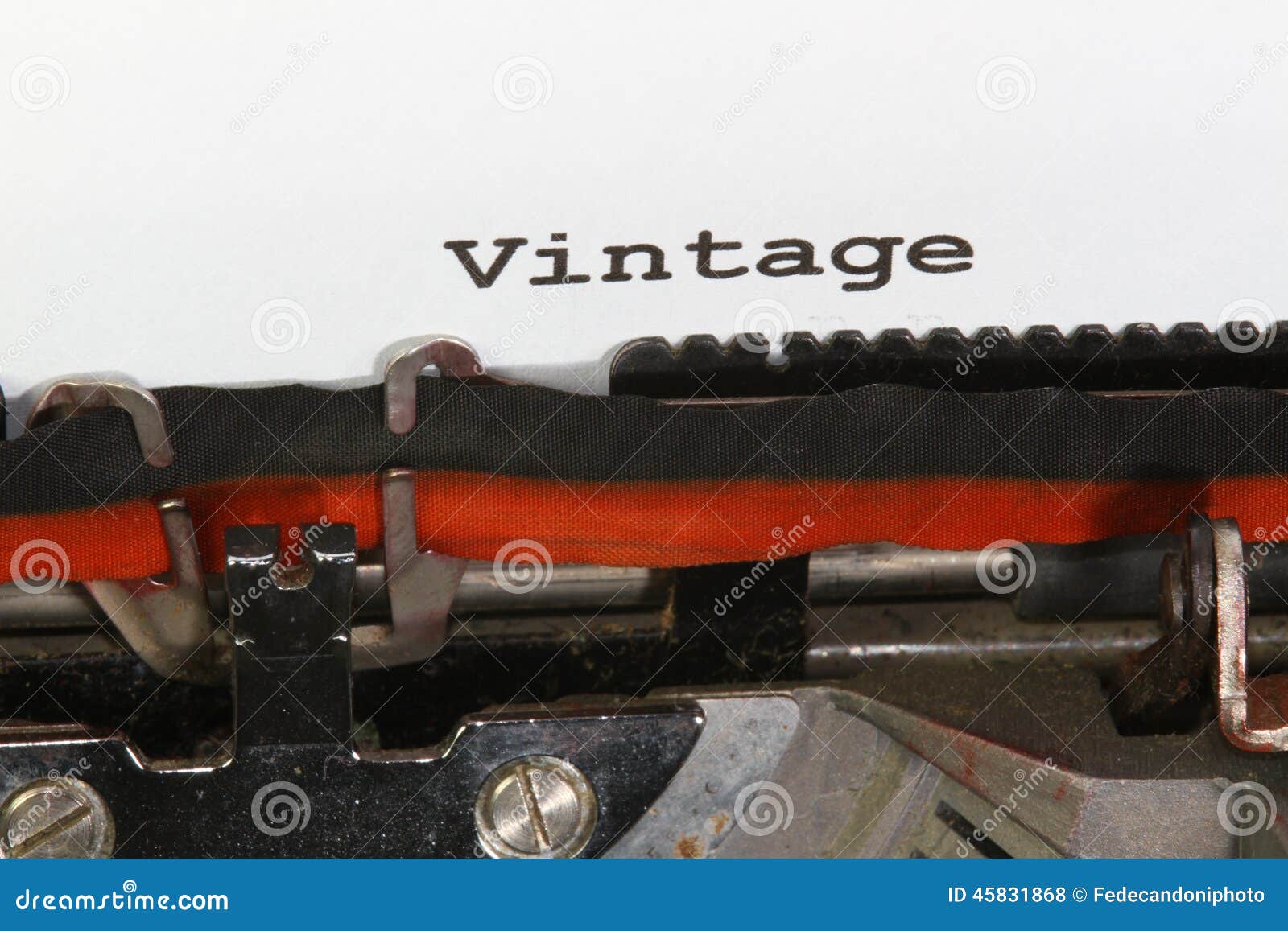 Vintage written typewriter stock photo. Image of label 45831868