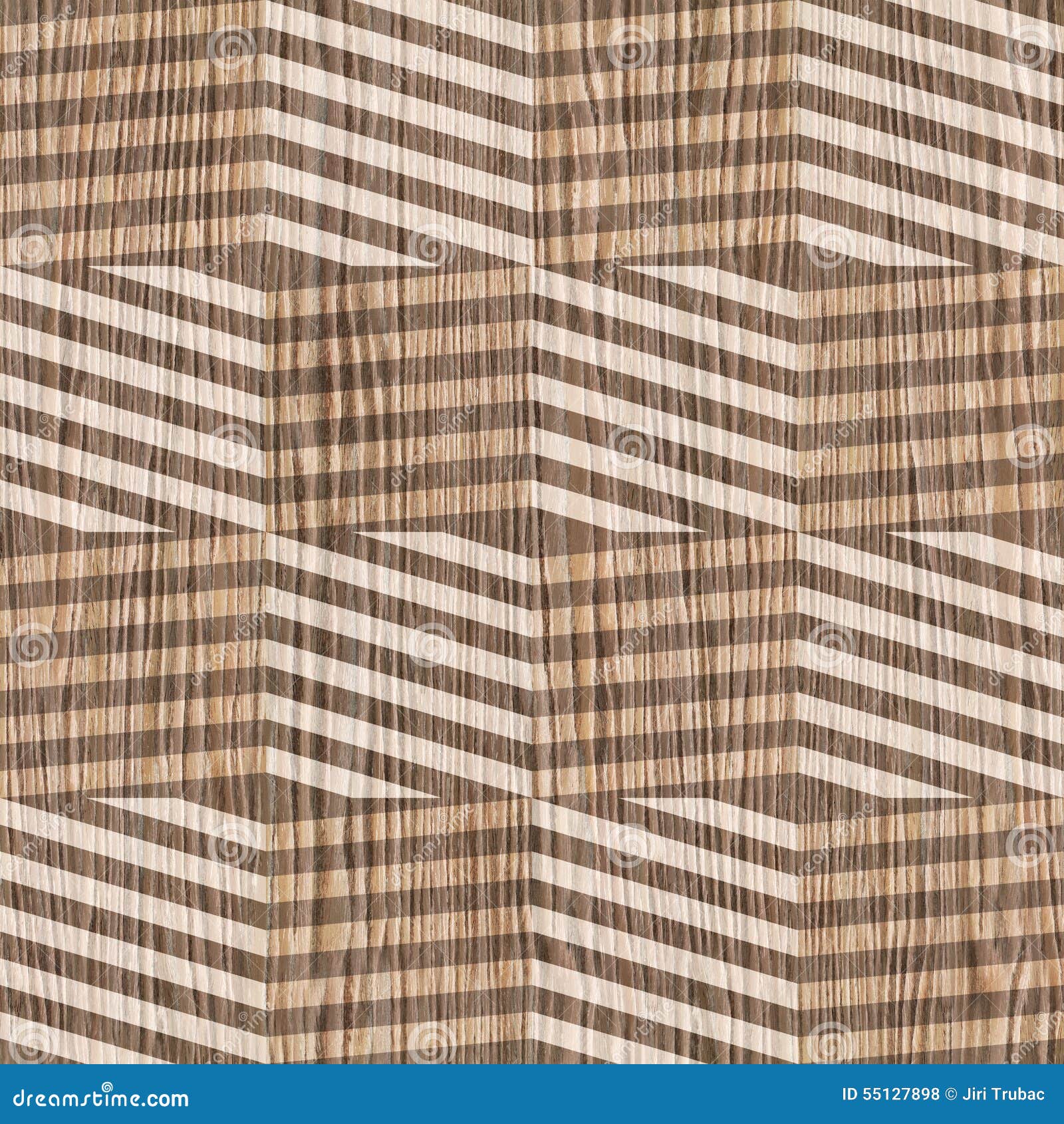 Vintage Zig Zag Pattern Seamless Background Blasted Oak Stock