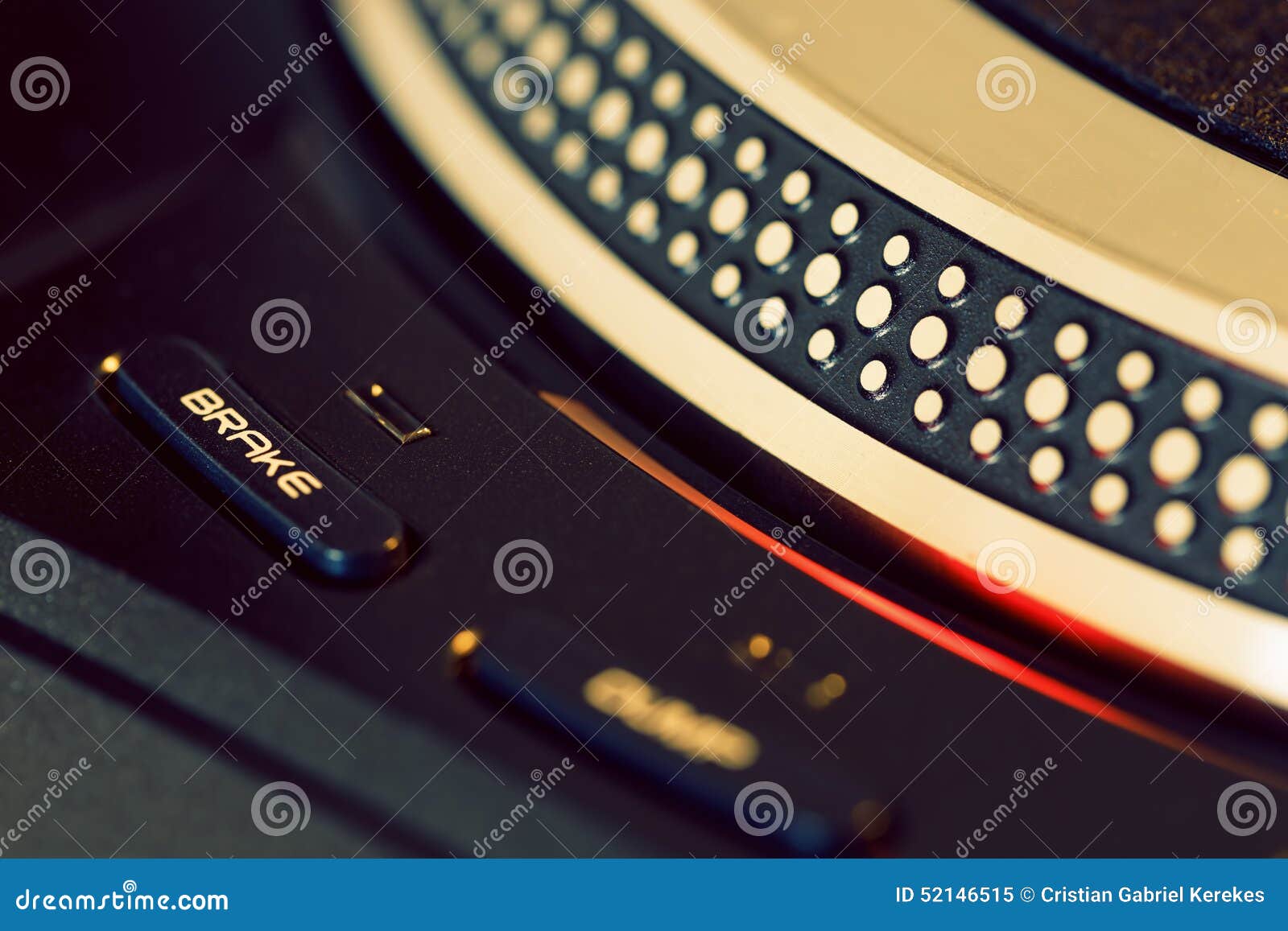 Vinyl Disc on Retro Turntable Stock Image Image of memory, brake 52146515