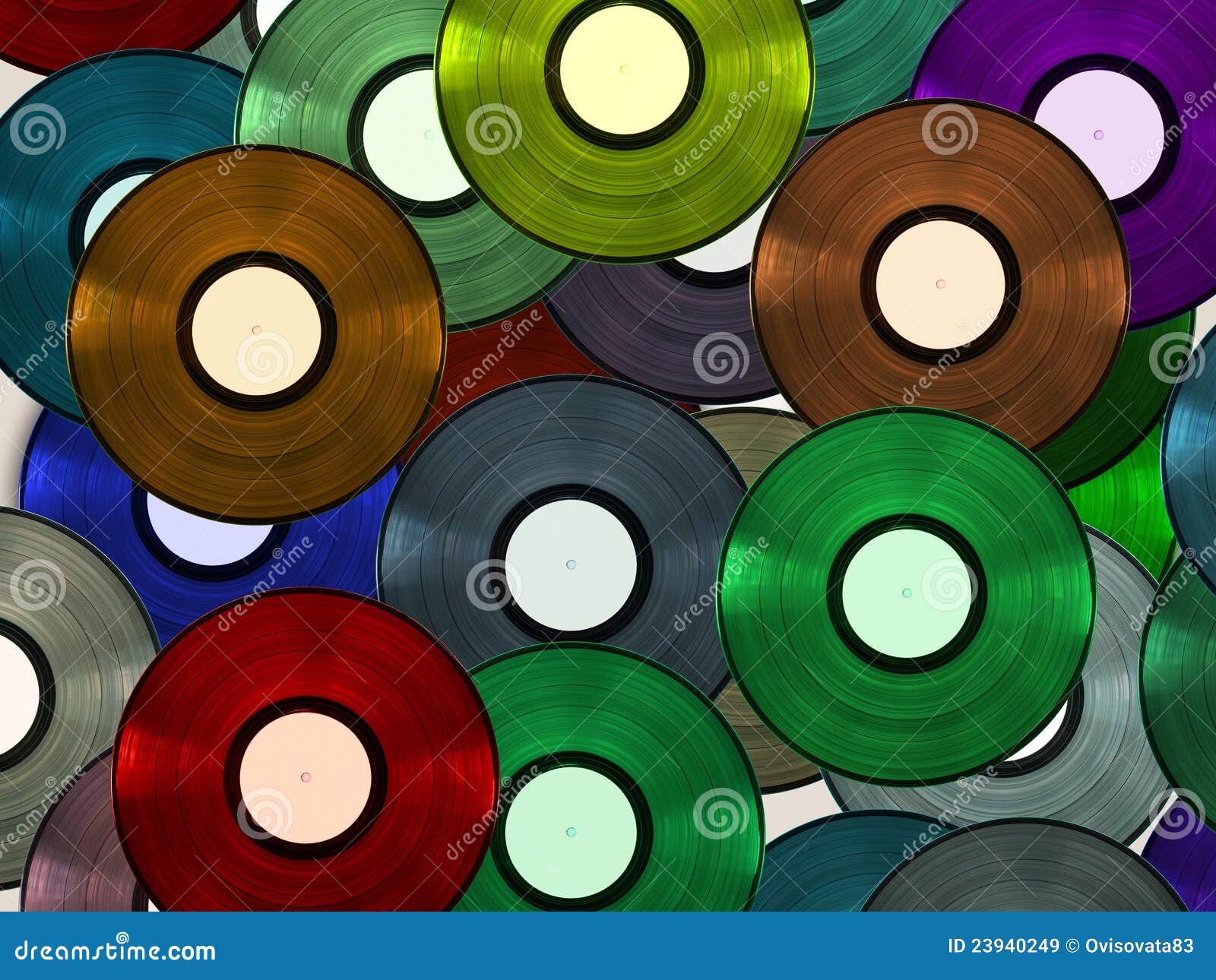 Vinyl discs stock image. Image of black, busy, media 23940249