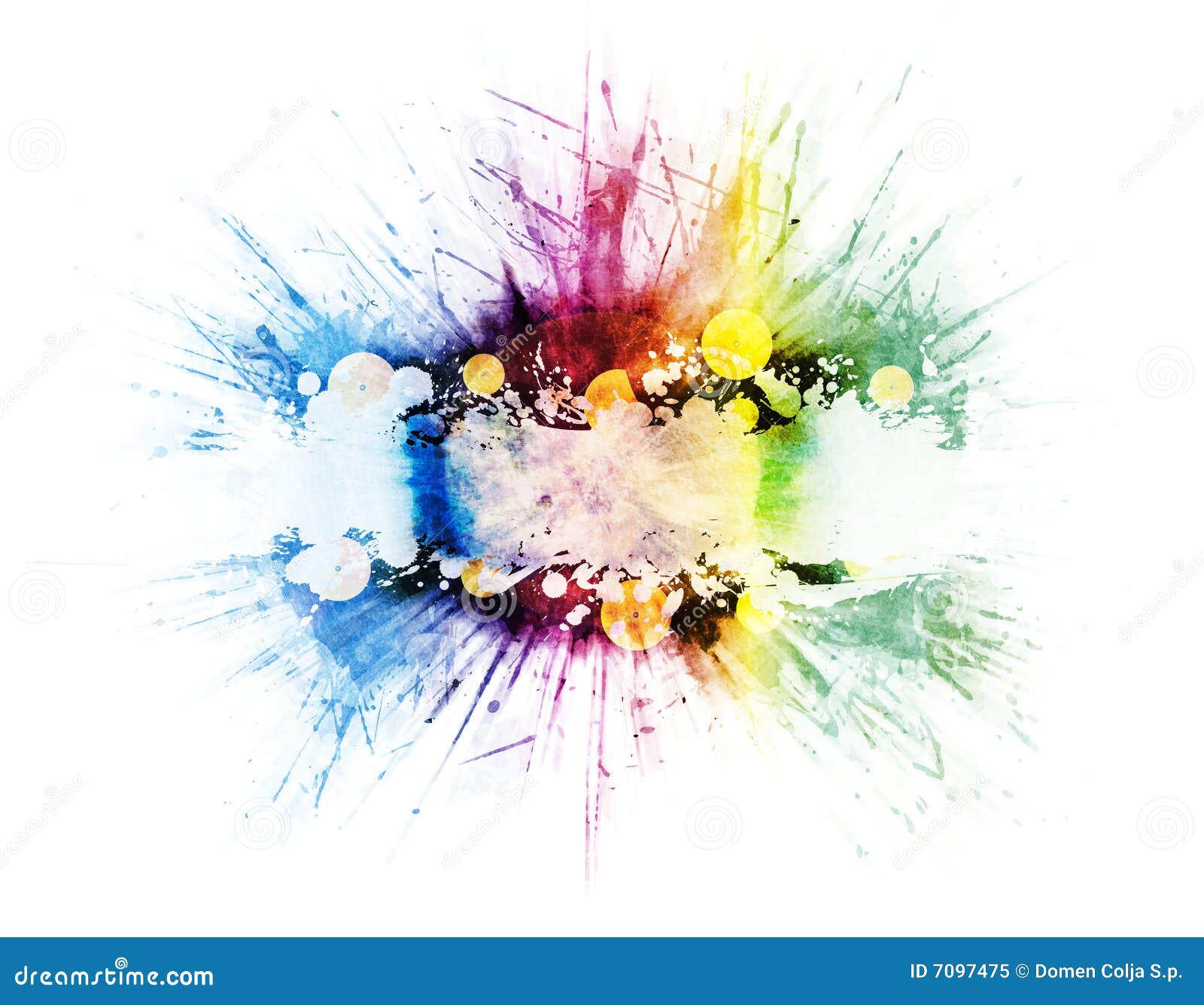 Vinyl Music Rainbow Explosion Design Royalty Free Stock Photo - Image