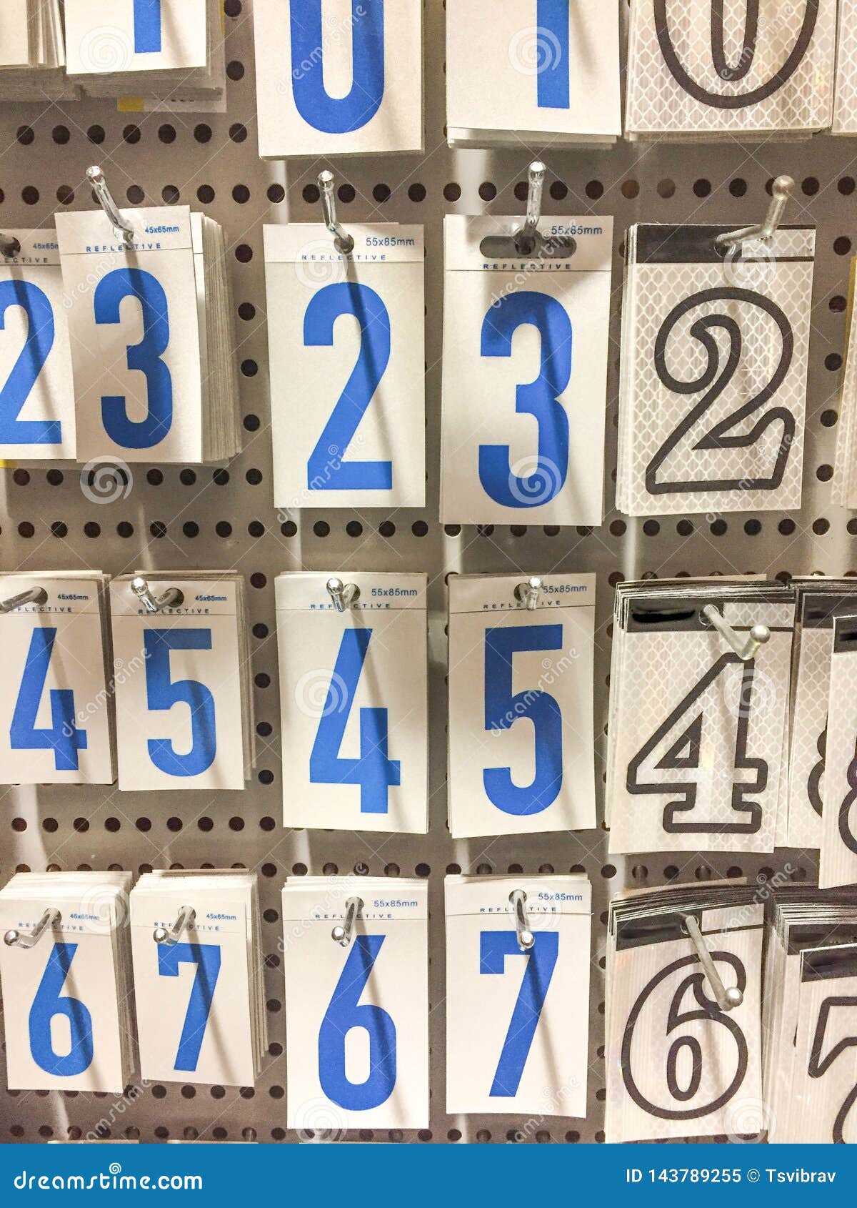 Vinyl Numbers for Mailboxes. Stock Image Image of street, alphabet