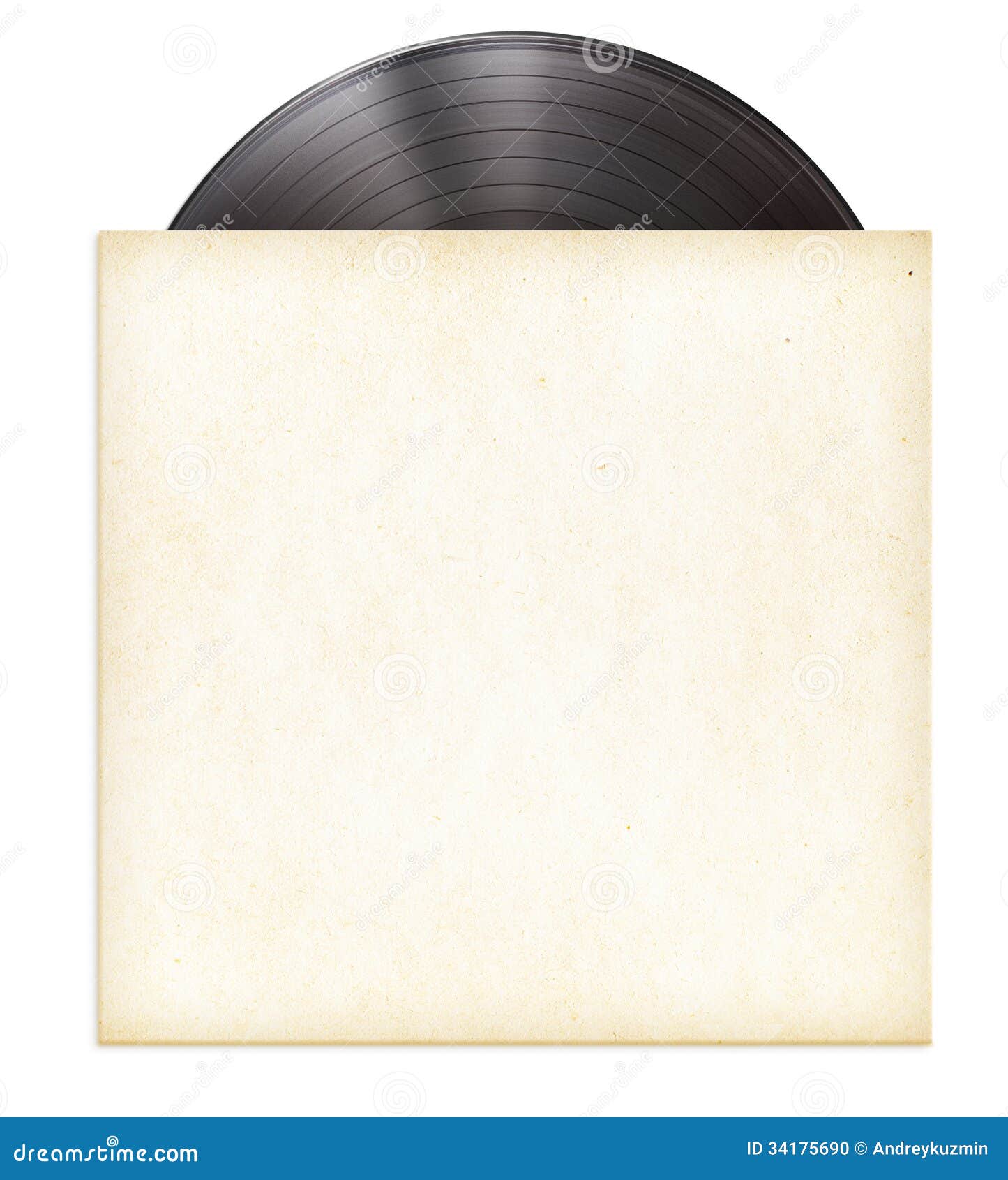 vinyl record disc lp in paper sleeve