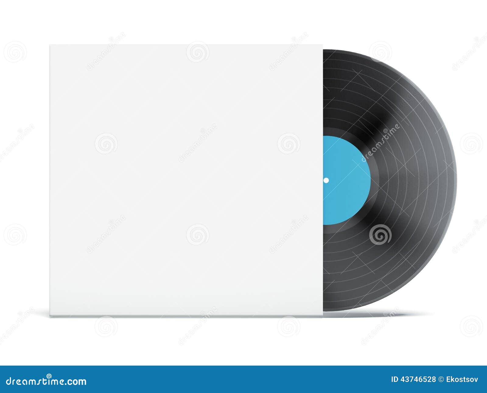 Vinyl Record in Envelope stock illustration. Illustration of audio