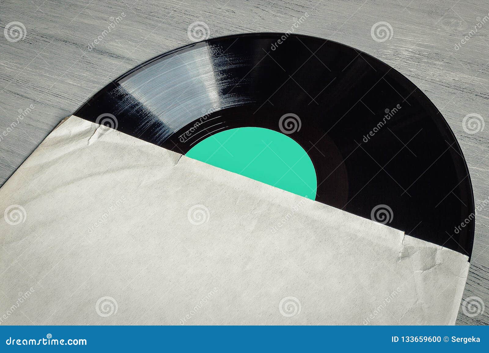 Vinyl Record in Paper Envelope Stock Photo Image of cover, melody