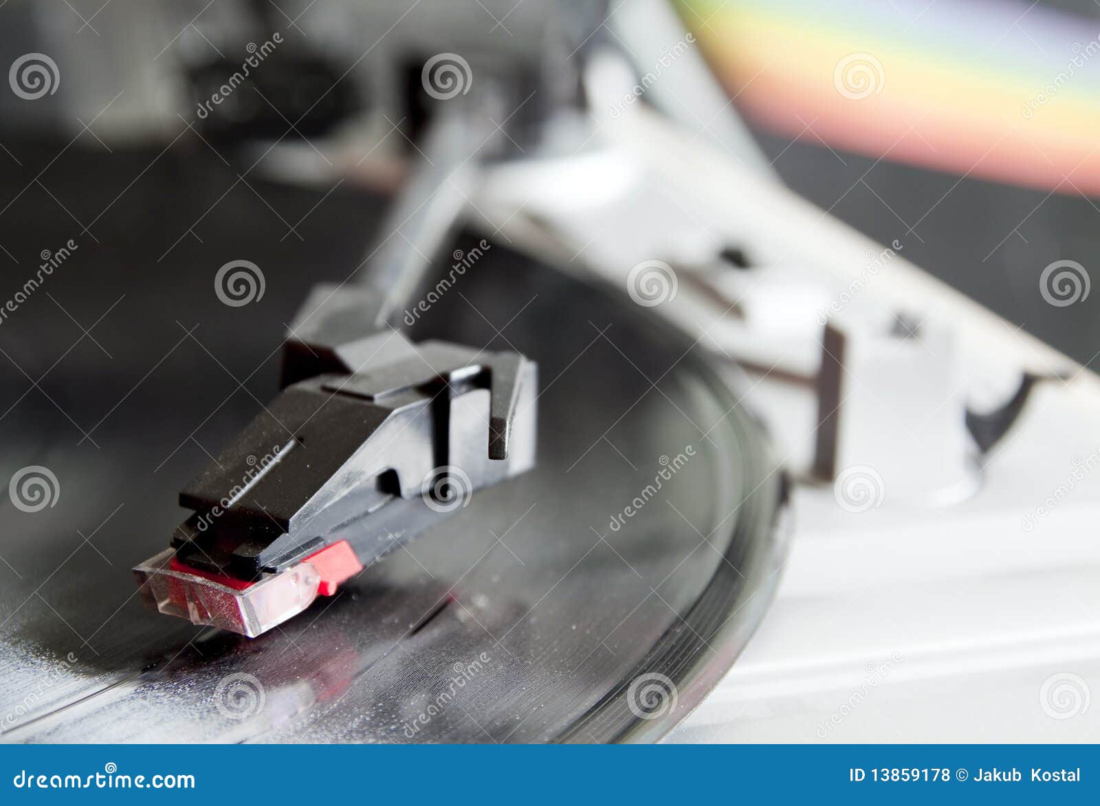 Vinyl Record Spinning On Turntable Stock Photo Image 13859178