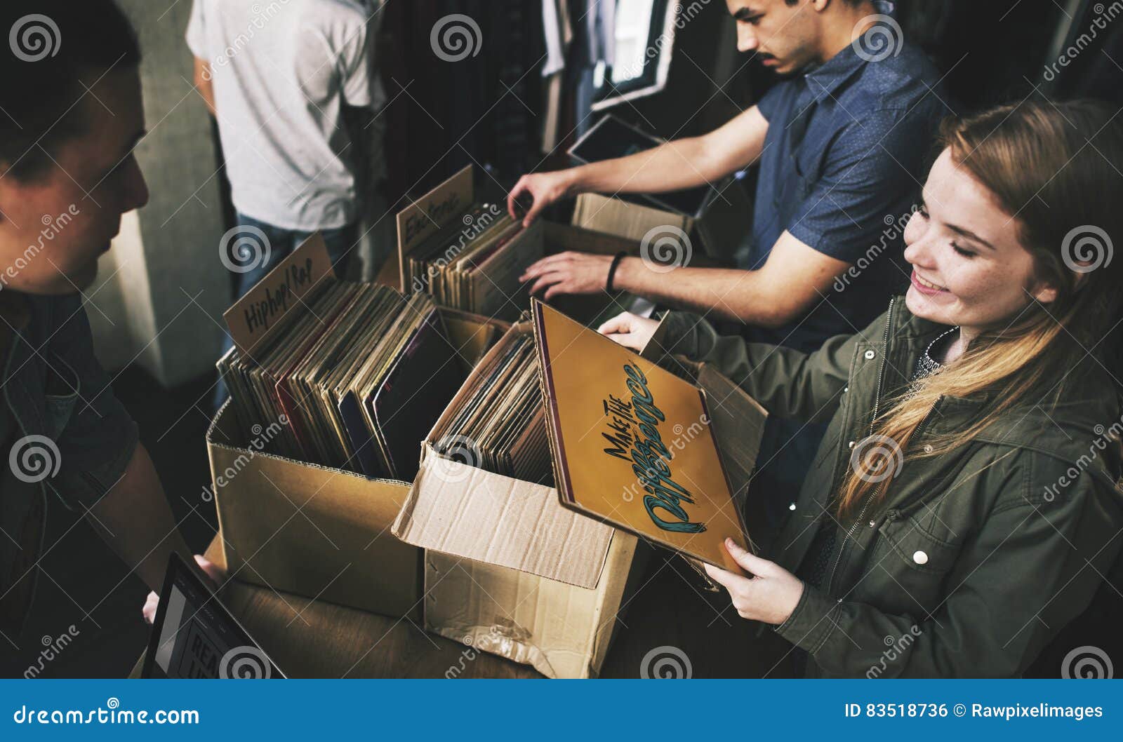 vinyl record store music shopping oldschool classic concept